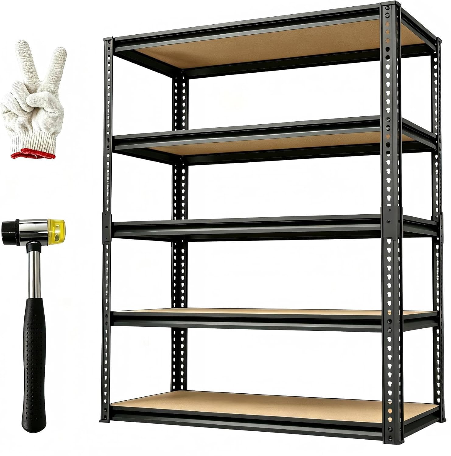 2025LBS Storage Shelves Heavy Duty 5 Tier Garage Storage Shelves