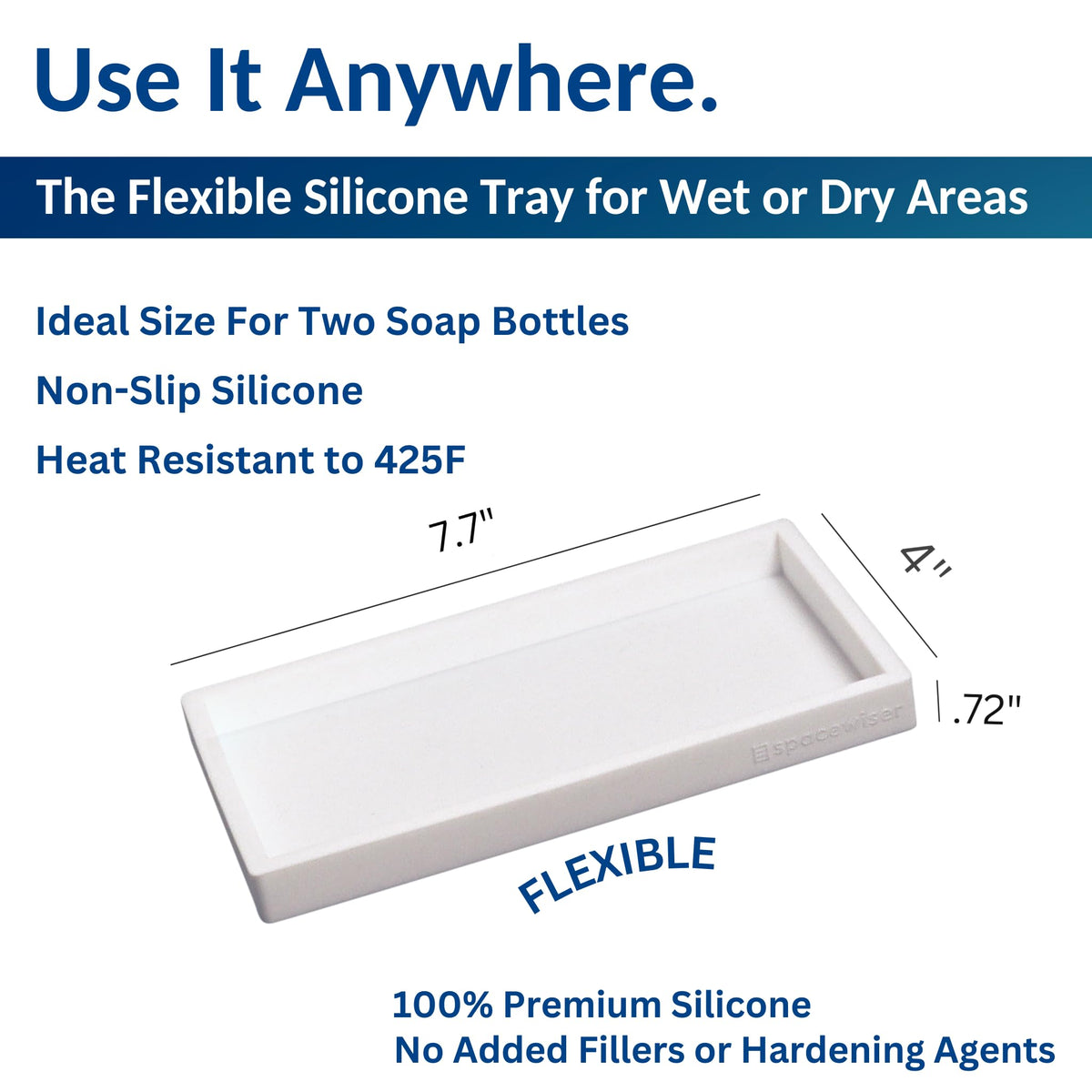 Countertop & Vanity Silicone Tray