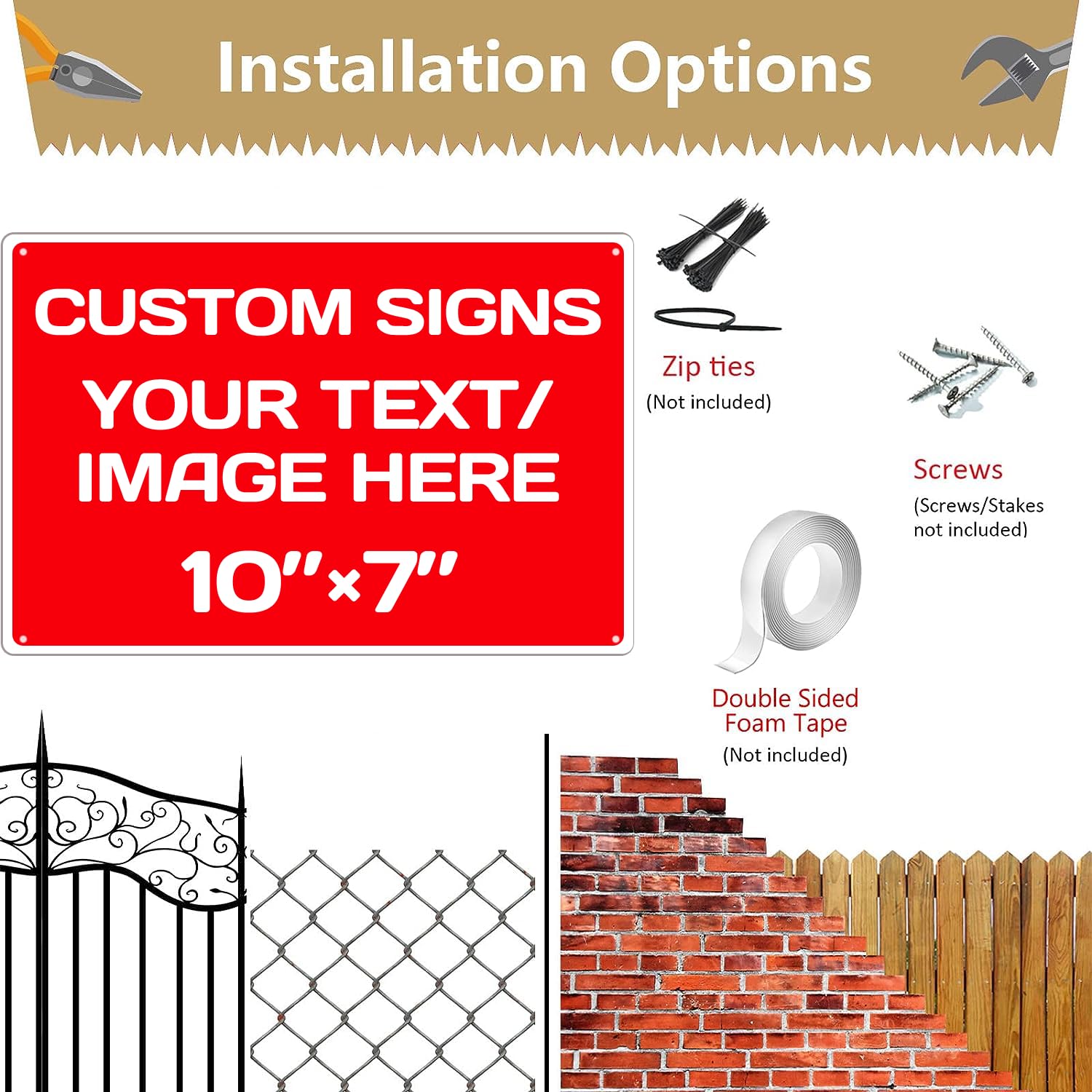 Personalized Aluminum Metal Signs