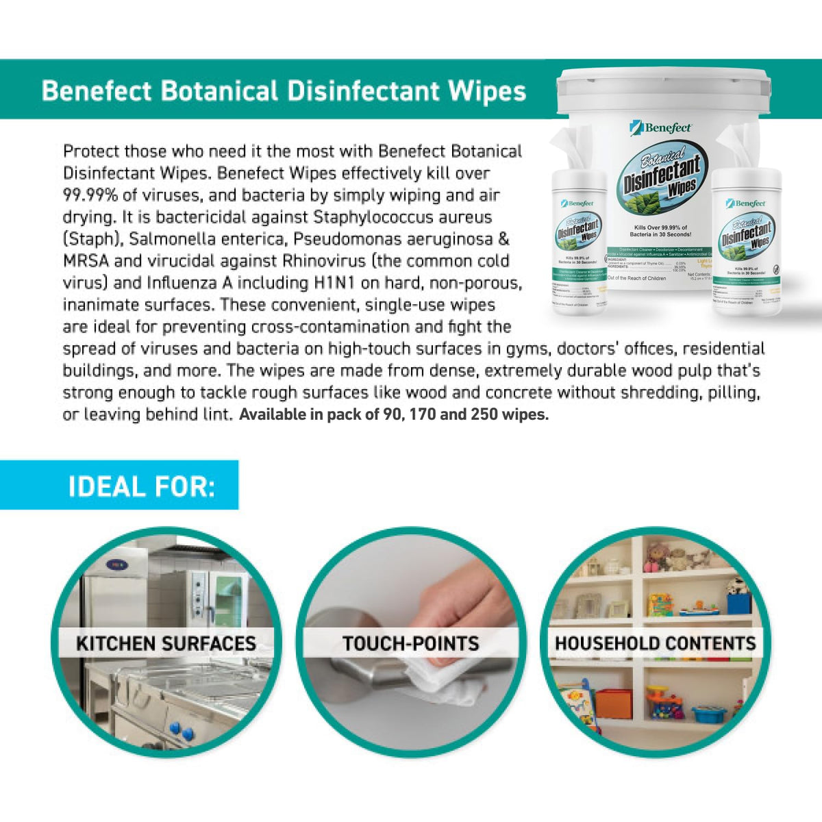 Botanical Disinfecting Wipes (170 Count)