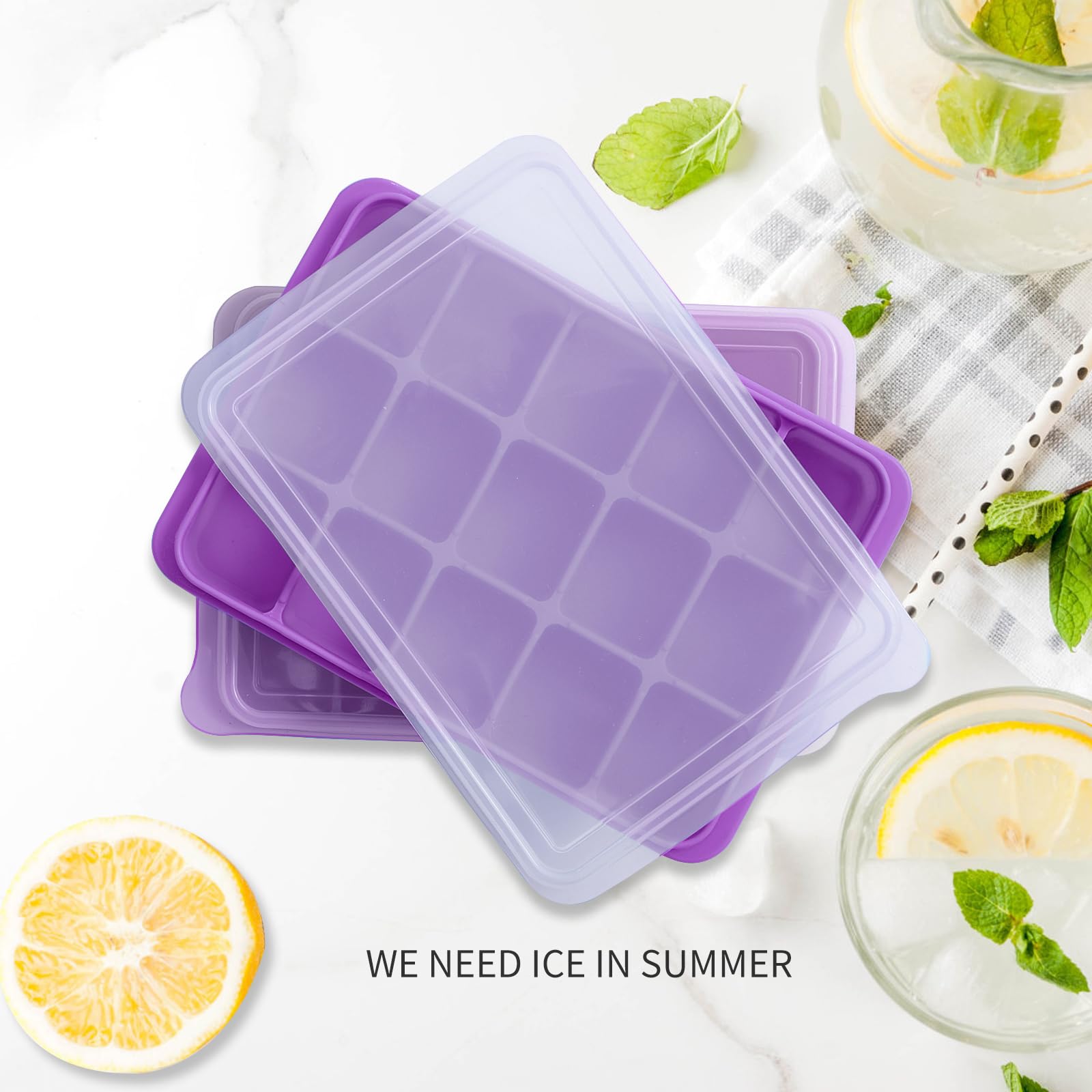 Ice Cube Trays Set of 2 (9.76 Ounce)