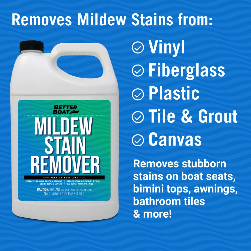 Mold and Mildew Stain Remover 1 Gallon for Fabric Vinyl Tile Grout (128 Fl Oz)