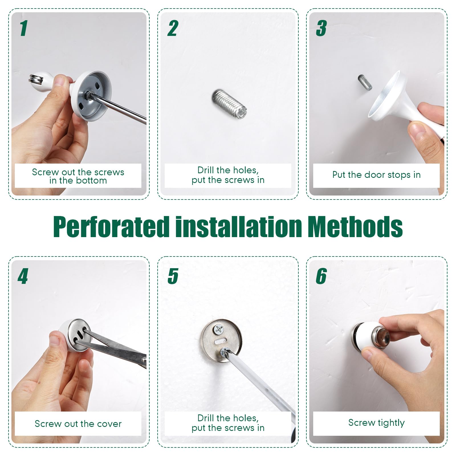 8 Pcs Magnetic Door Stopper