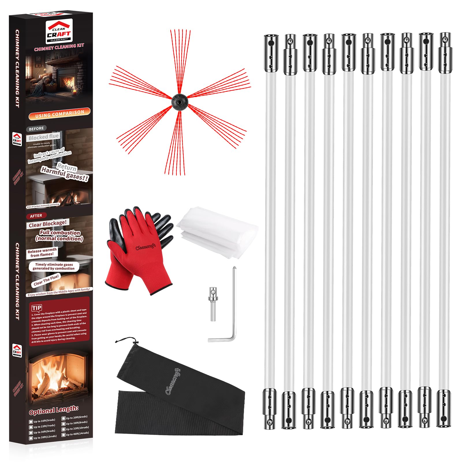 Chimney Sweep Kit (10 Count)