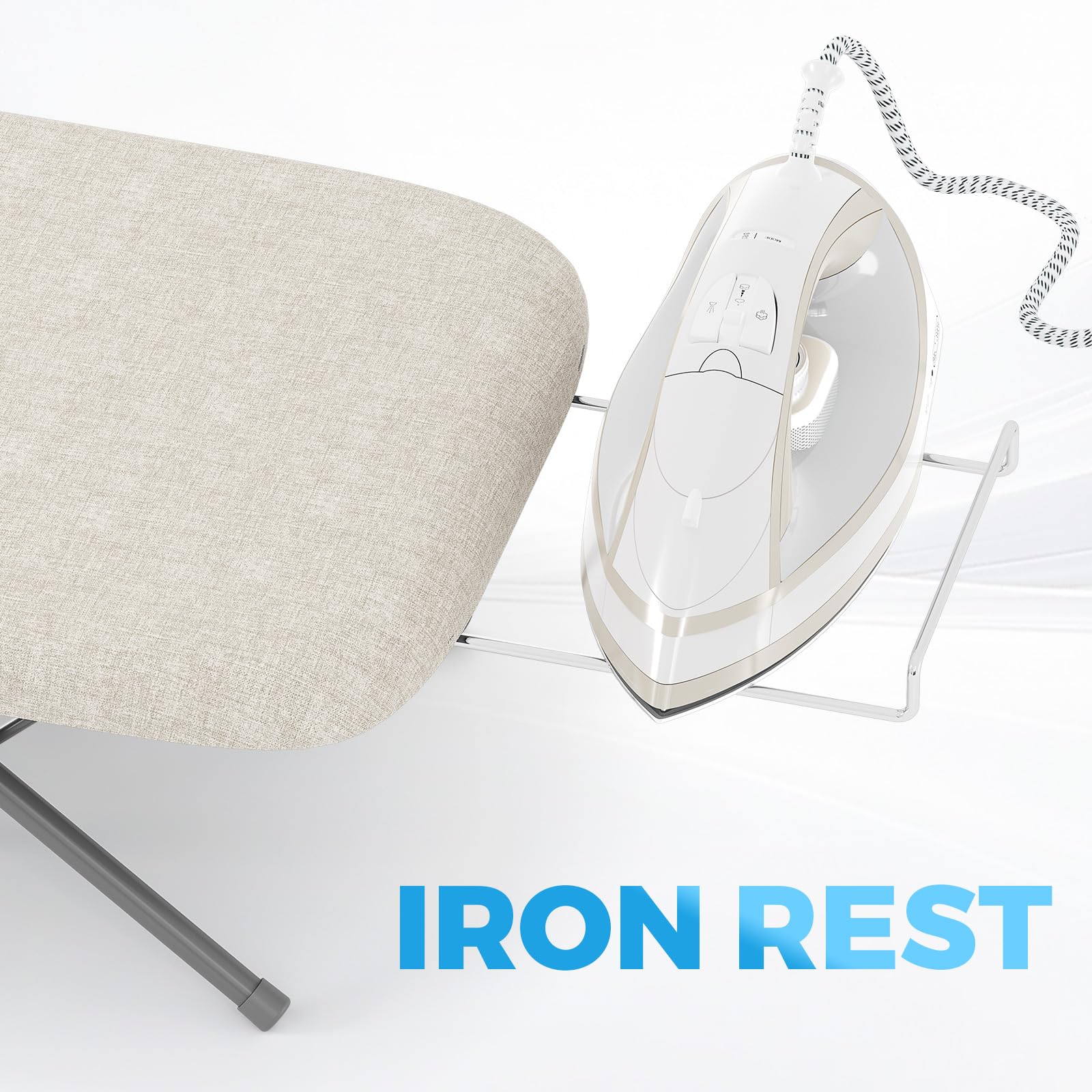 Small Ironing Board with Iron Rest