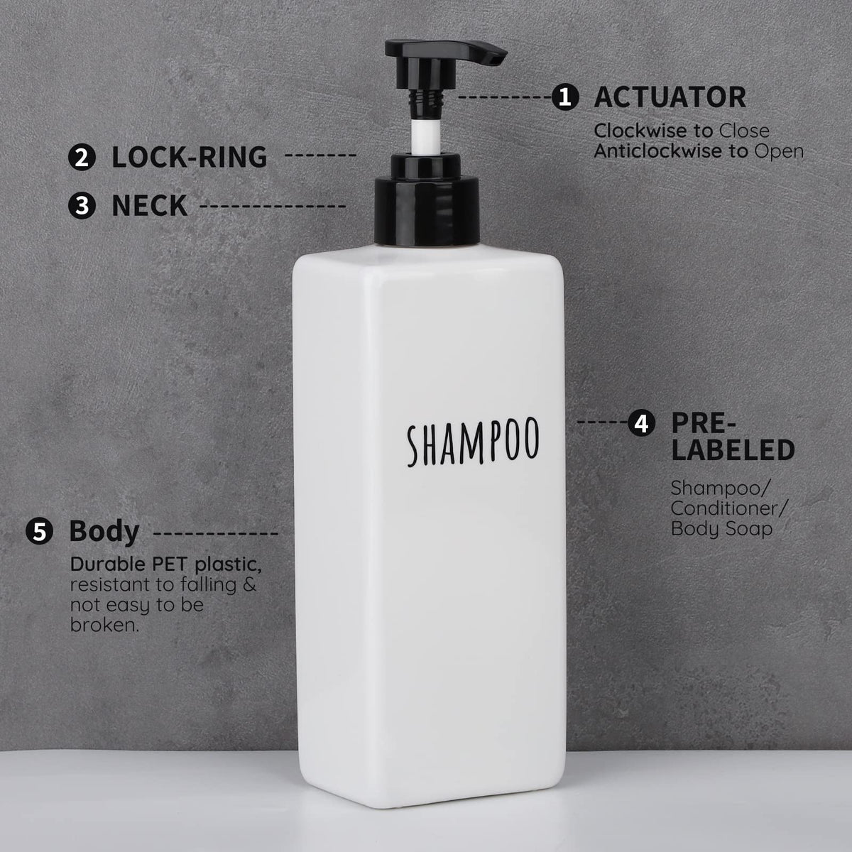 Plastic Soap Dispenser (3 Count)