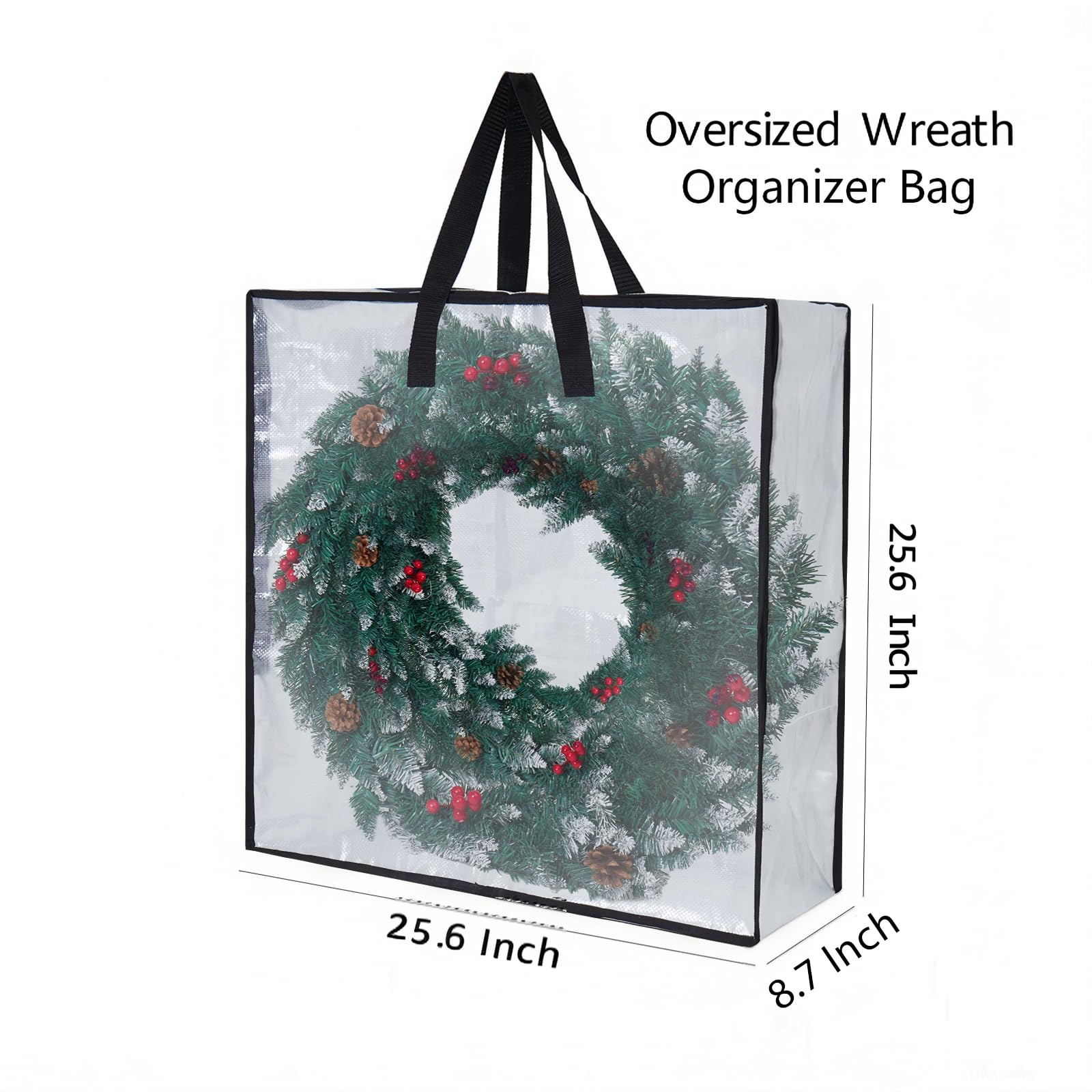 4 Pack Clear Heavy Duty Moving Bags and Storage Bags (4 Count)