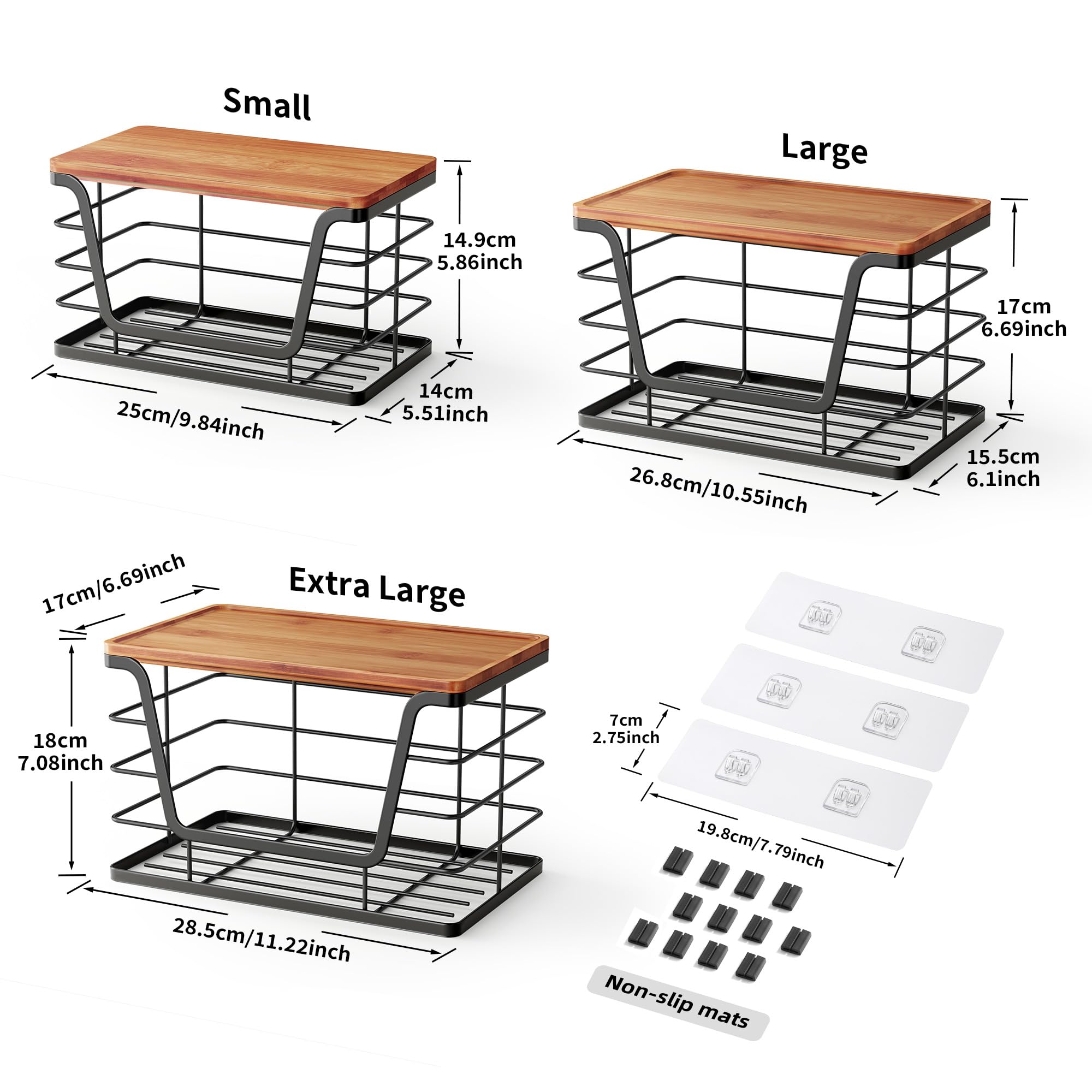 3 Pack Stackable Storage Bins with Lids (3 Count)