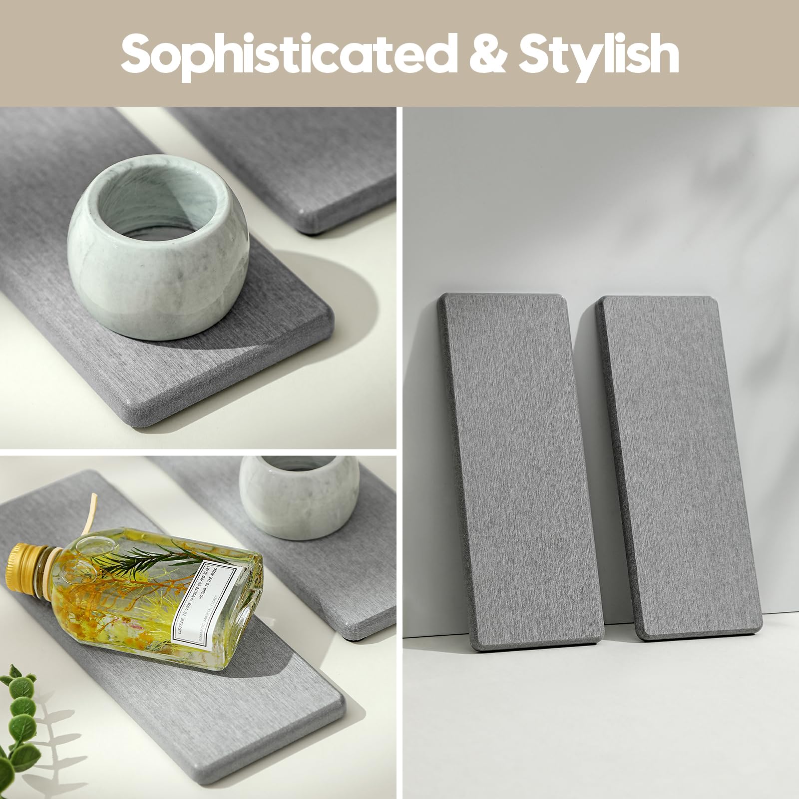 2PCS Bathroom Counter Vanity Trays (2 Count)