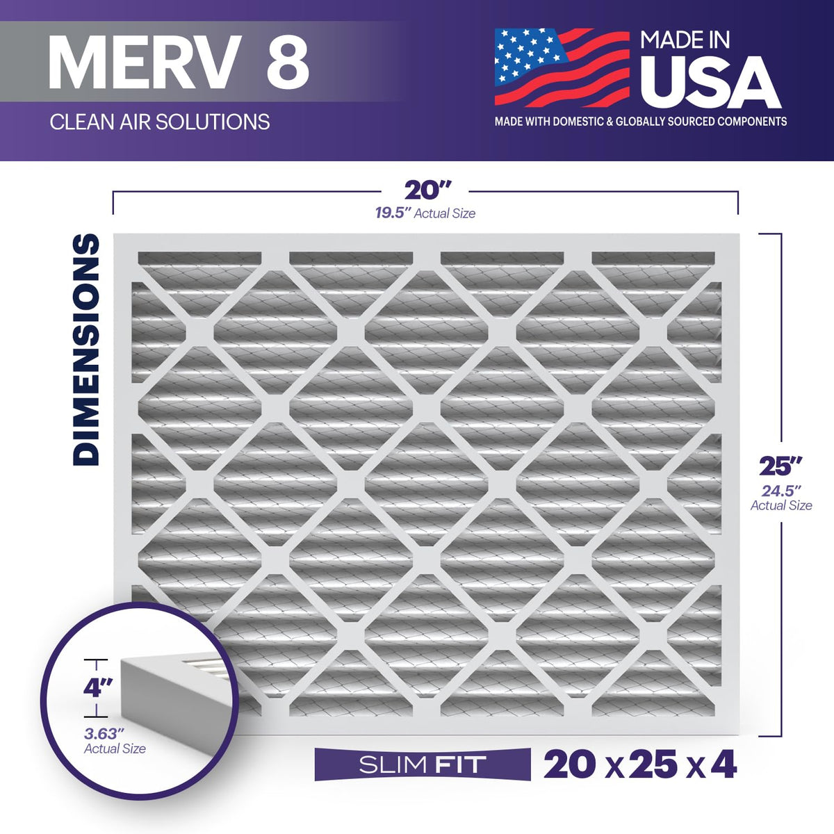 TruFilter 20x25x4 (2 Count)