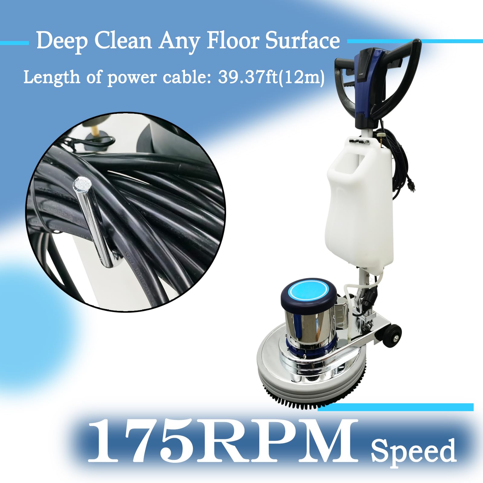18" Commercial Floor Scrubber & Polisher Heavy Duty Multi