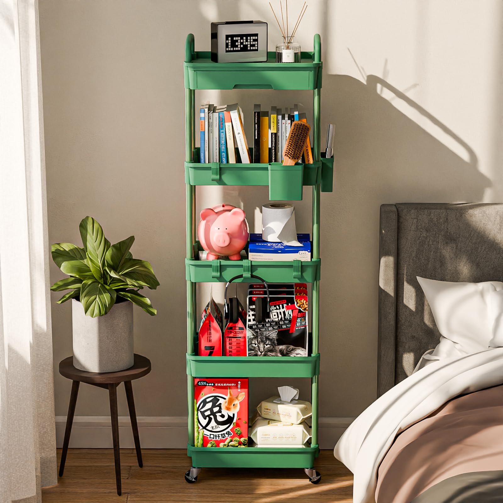 5 Tier Rolling Cart Organizer