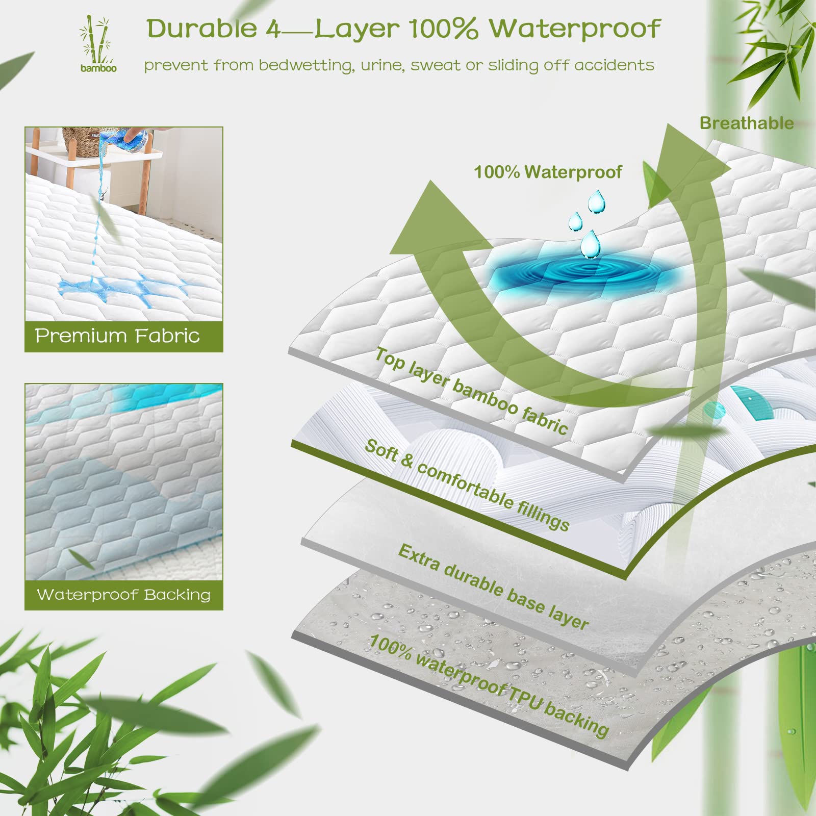 California King Mattress Protector Waterproof