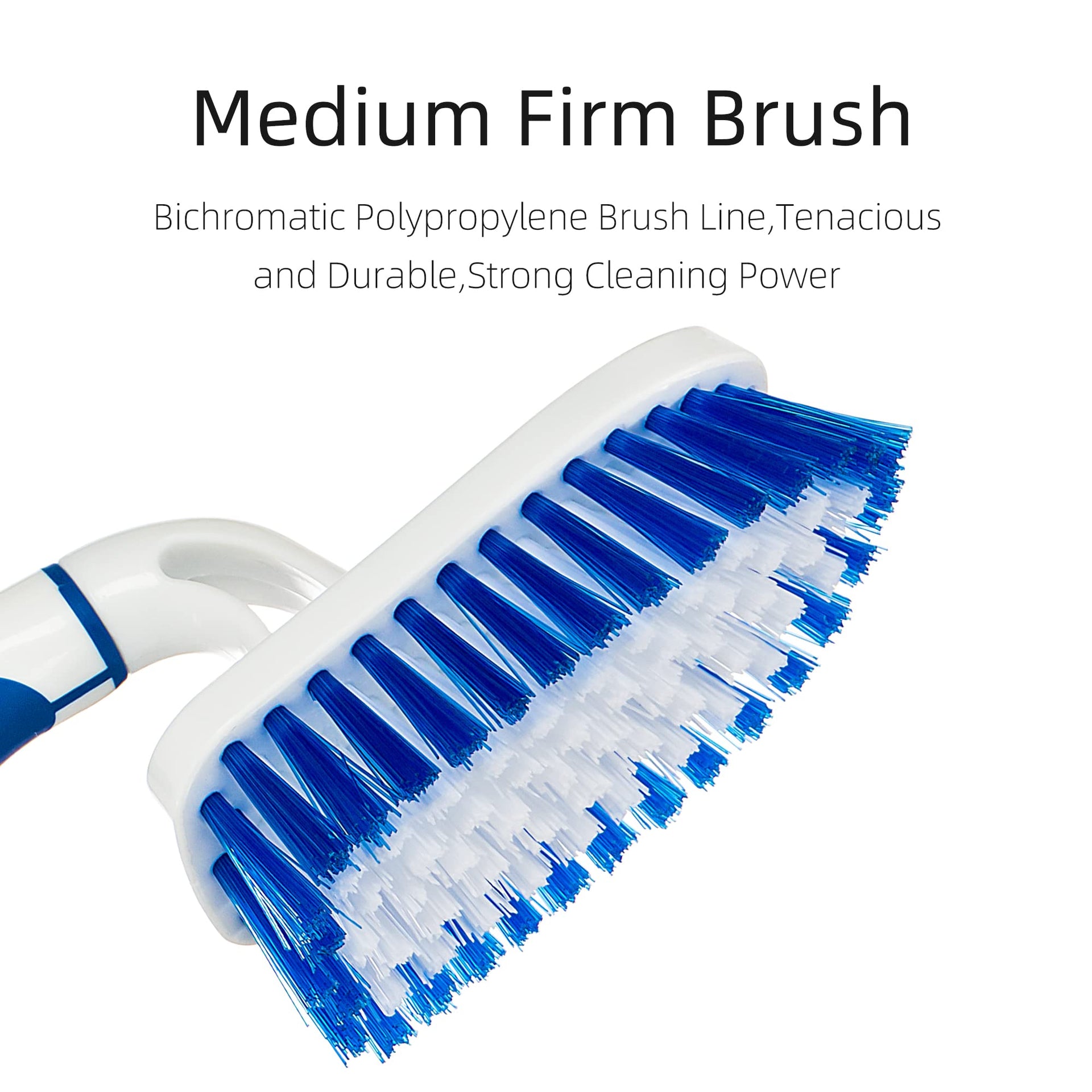 2 Pack Scrub Brush for Cleaning with Long Handle (2 Count)