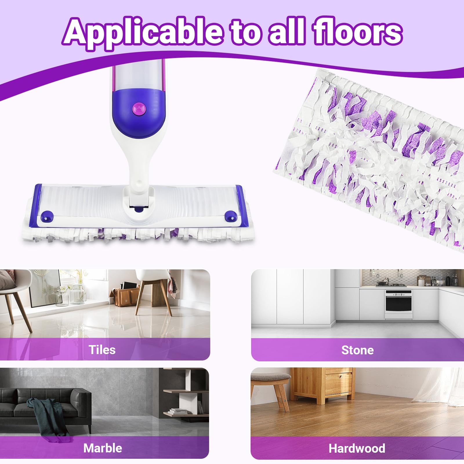 32 Count Disposable Power mop Refills for Swiffer Power Mop