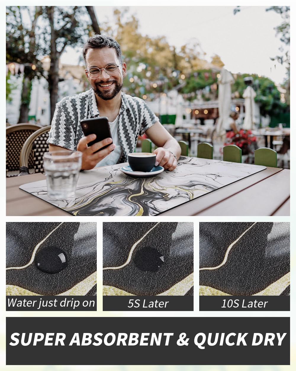 Dish Drying Mat for Kitchen Counter