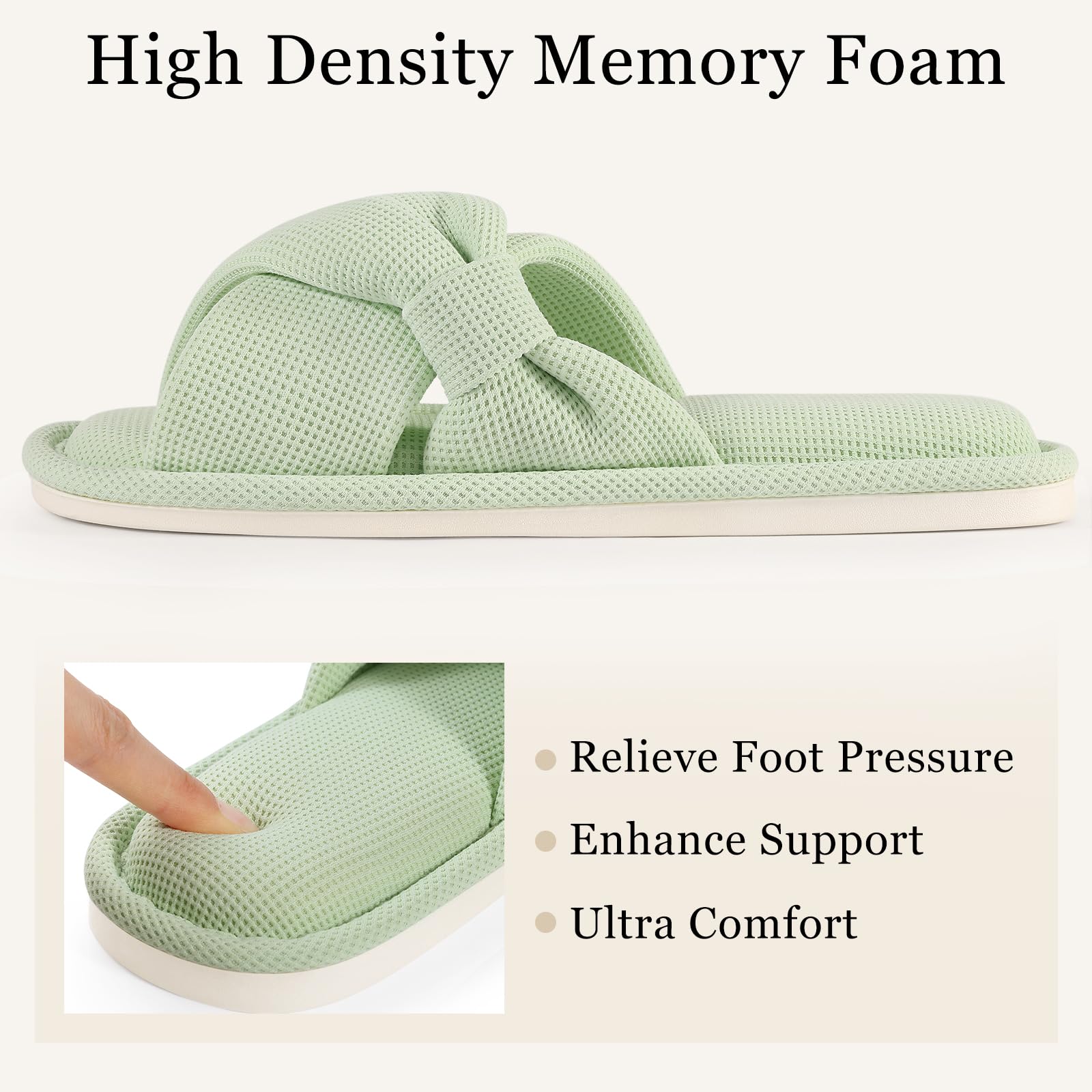 Summer House Slippers for Women Corduroy Open Toe Indoor Slippers