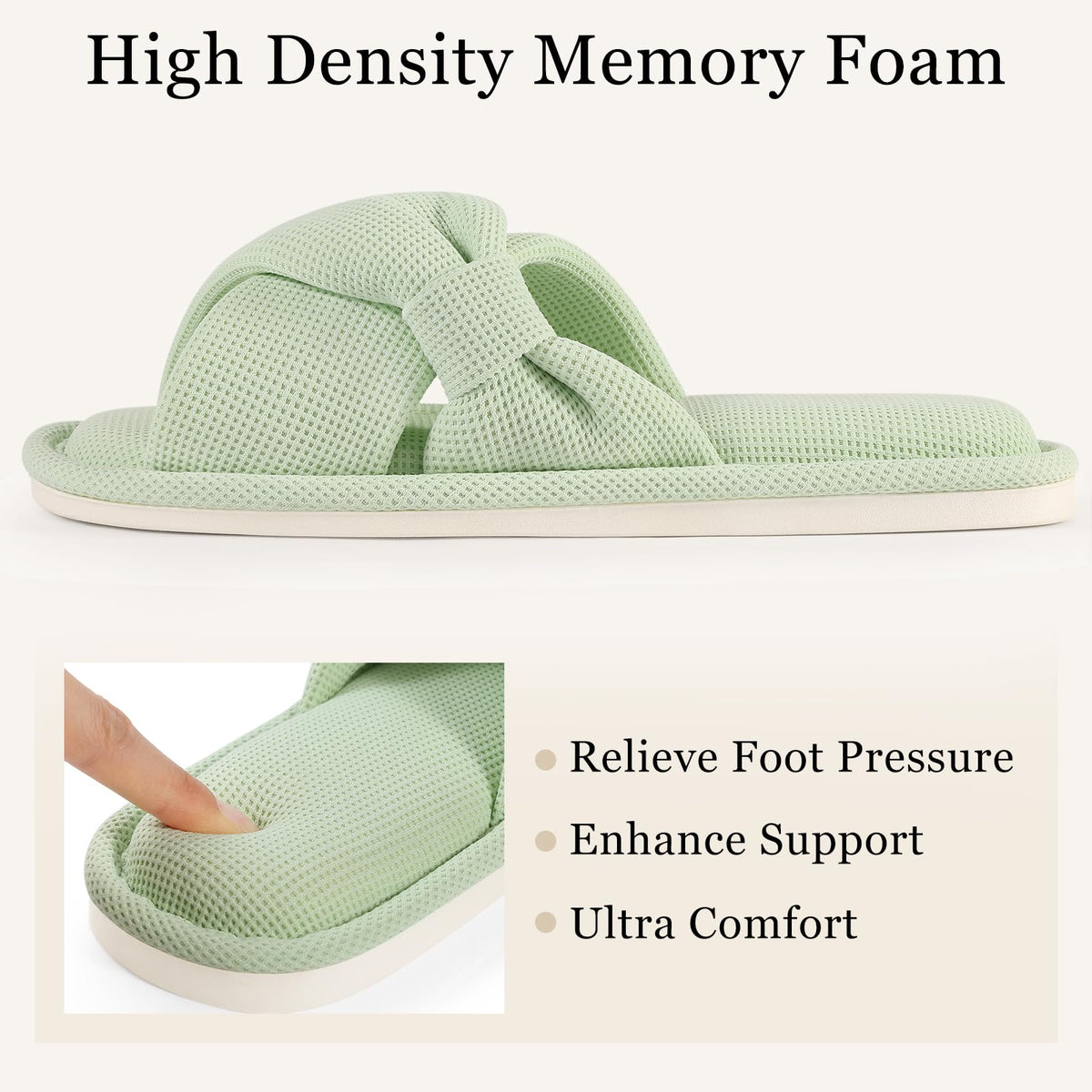 Summer House Slippers for Women Corduroy Open Toe Indoor Slippers