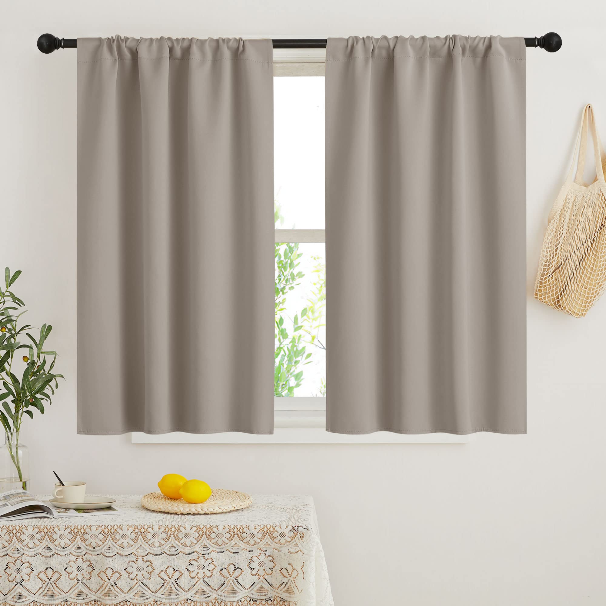 Blackout French Door Window Curtain Coverings (2 Count)