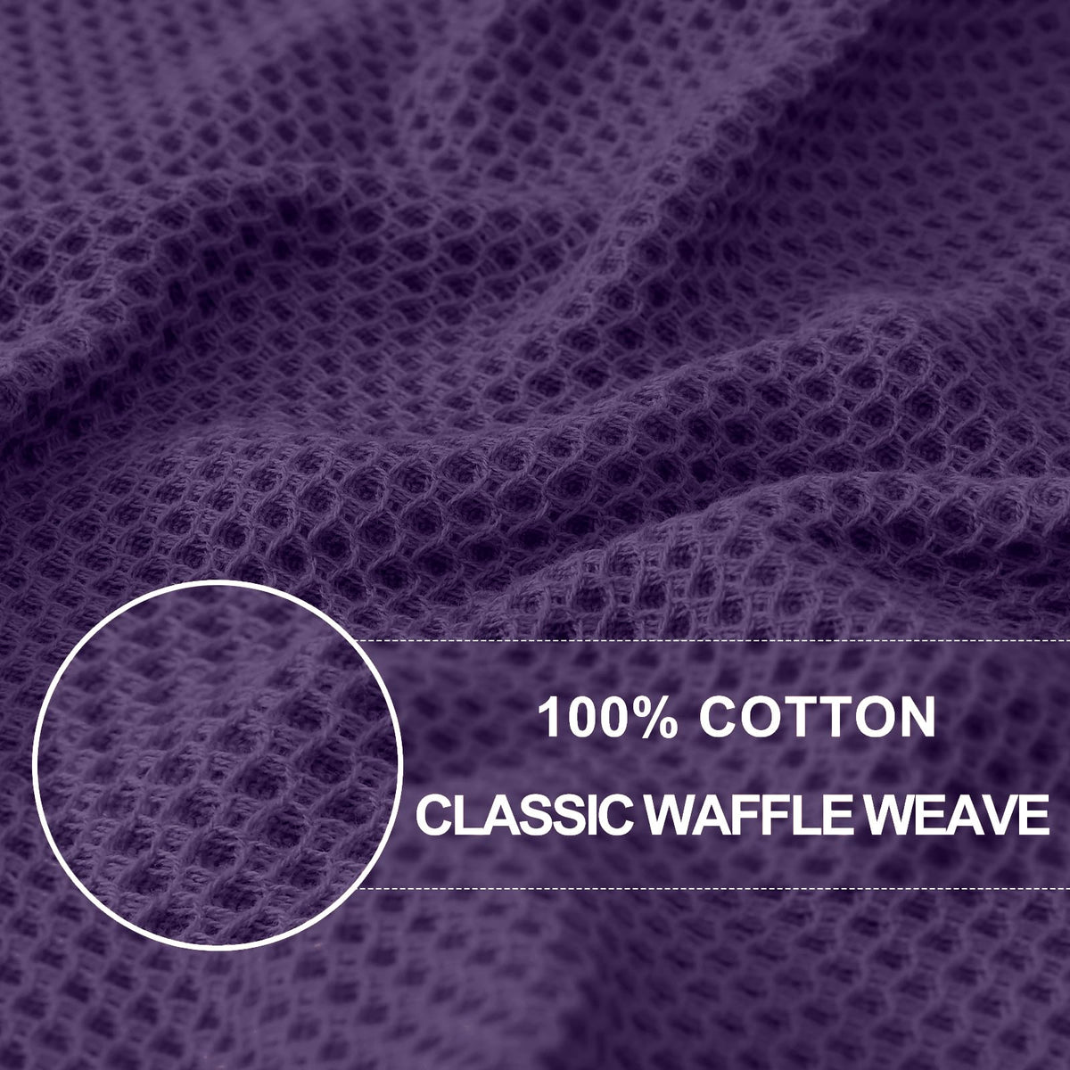 100% Cotton Waffle Weave Kitchen Dish Towels 6 (6 Count)