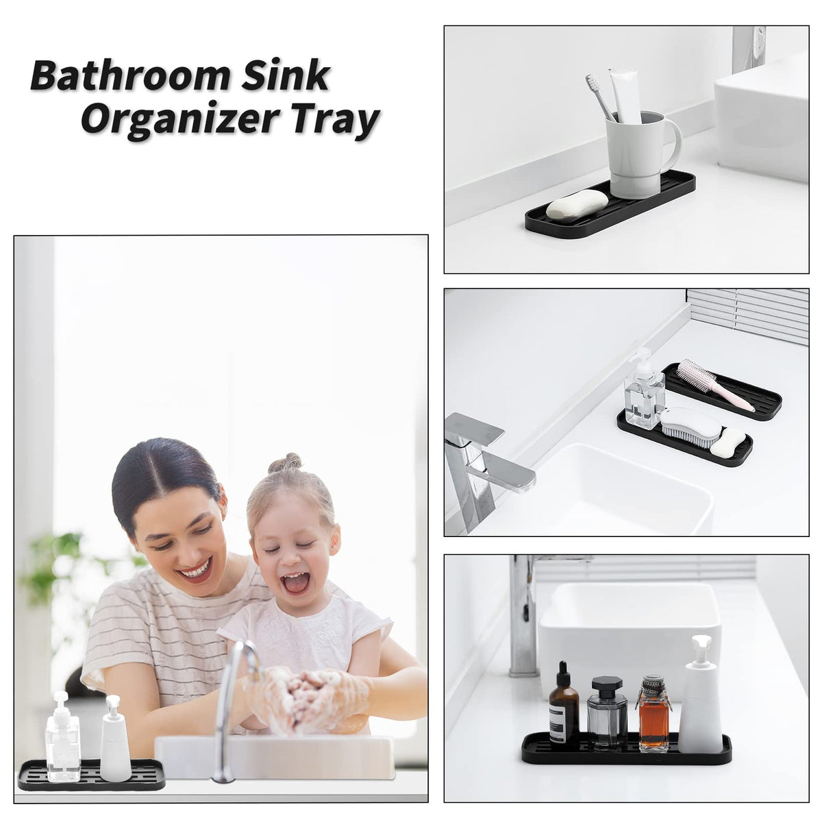 Silicone Kitchen Sink Organizer Tray for Multiple Usage
