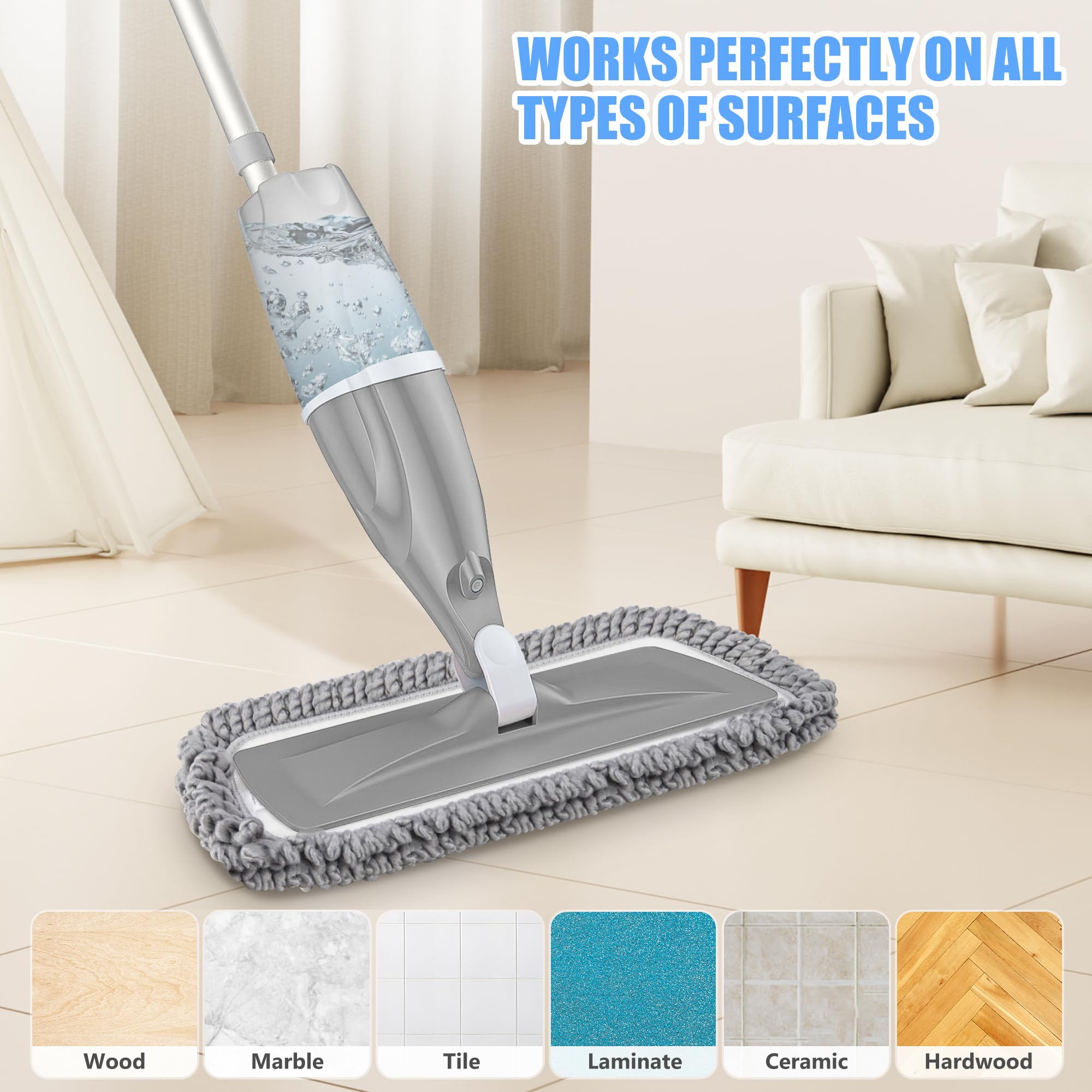 Microfiber Spray Mops for Floors Cleaning