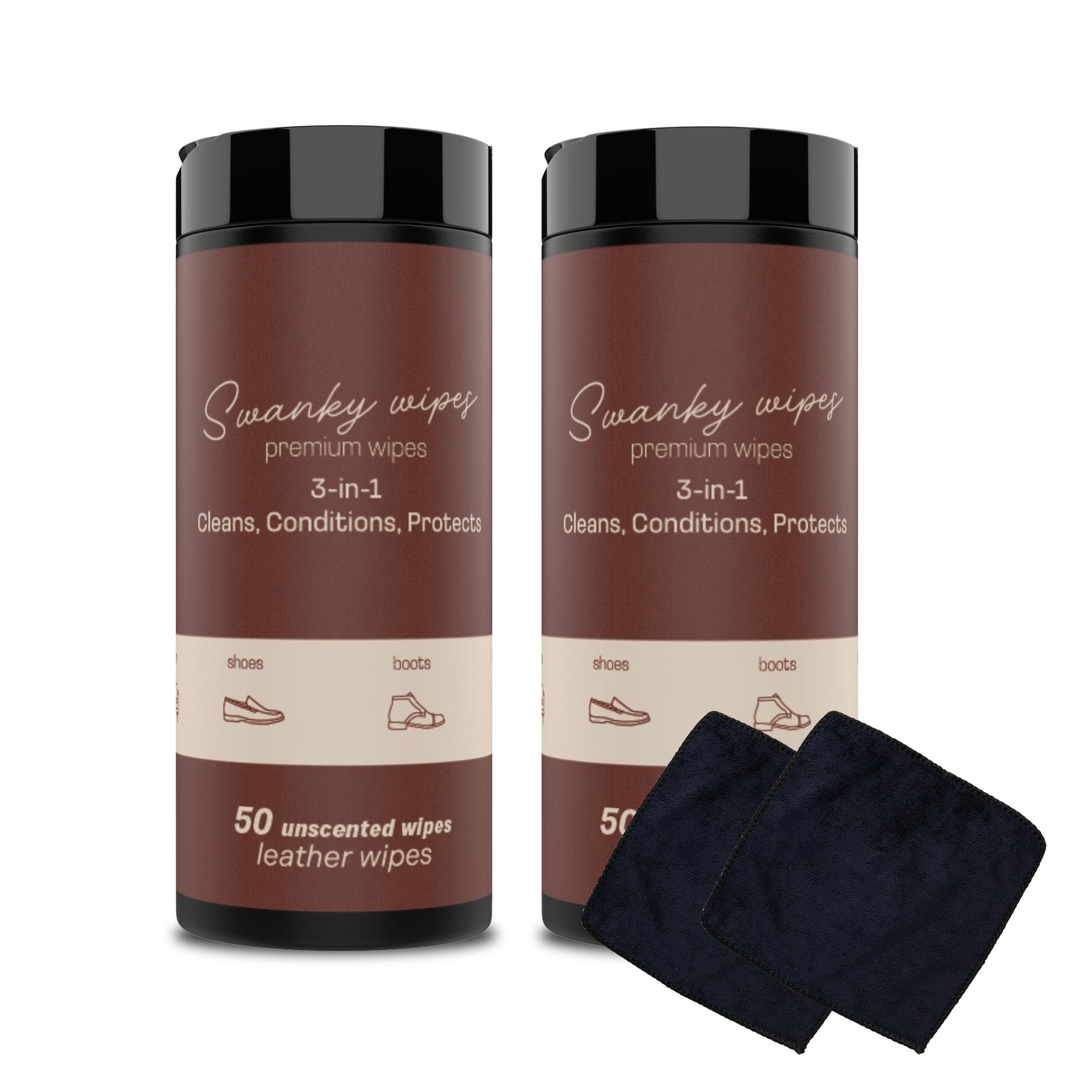 Swanky Leather Wipes (100 Count)