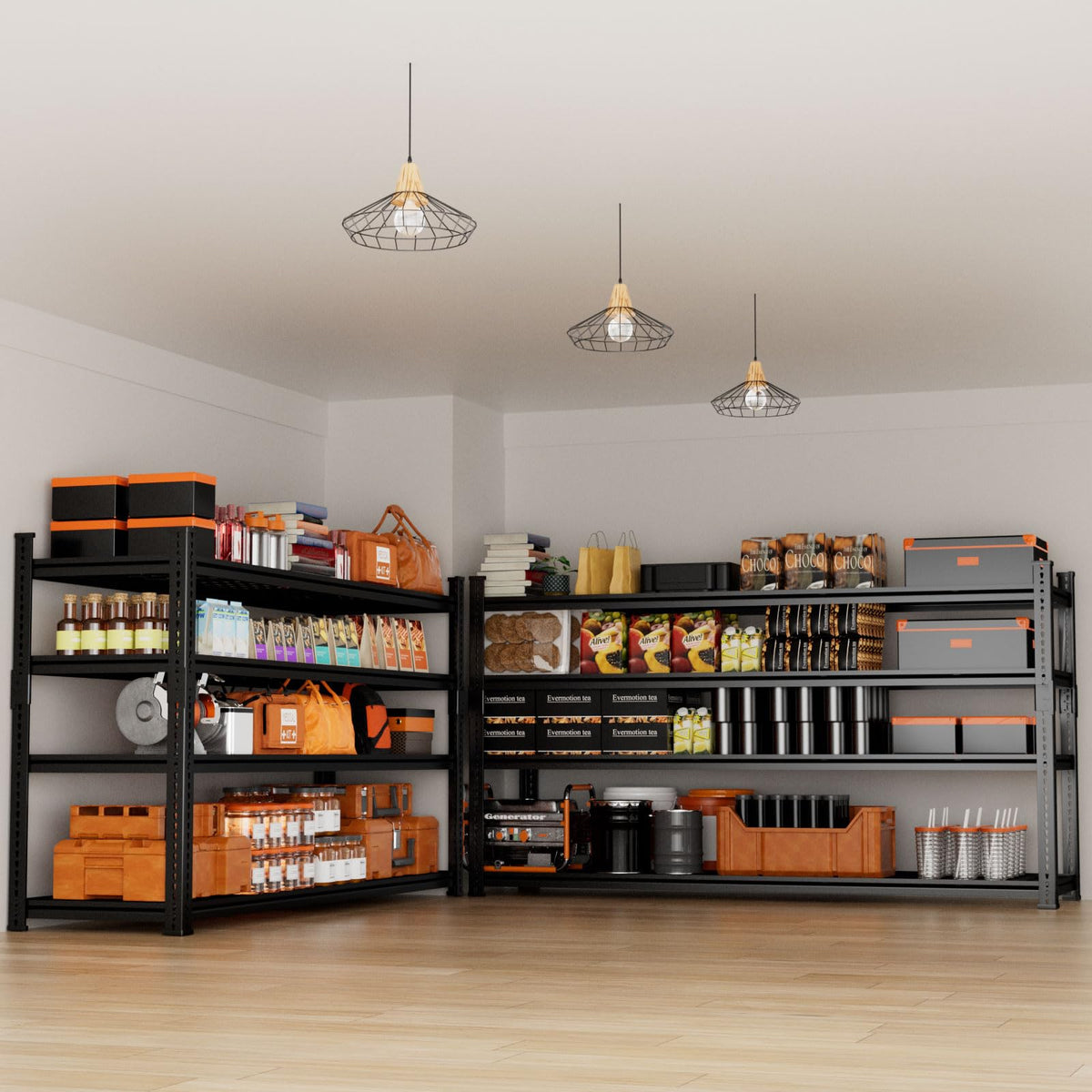 Storage Shelves Heavy Duty 2 PCS (2 Count)