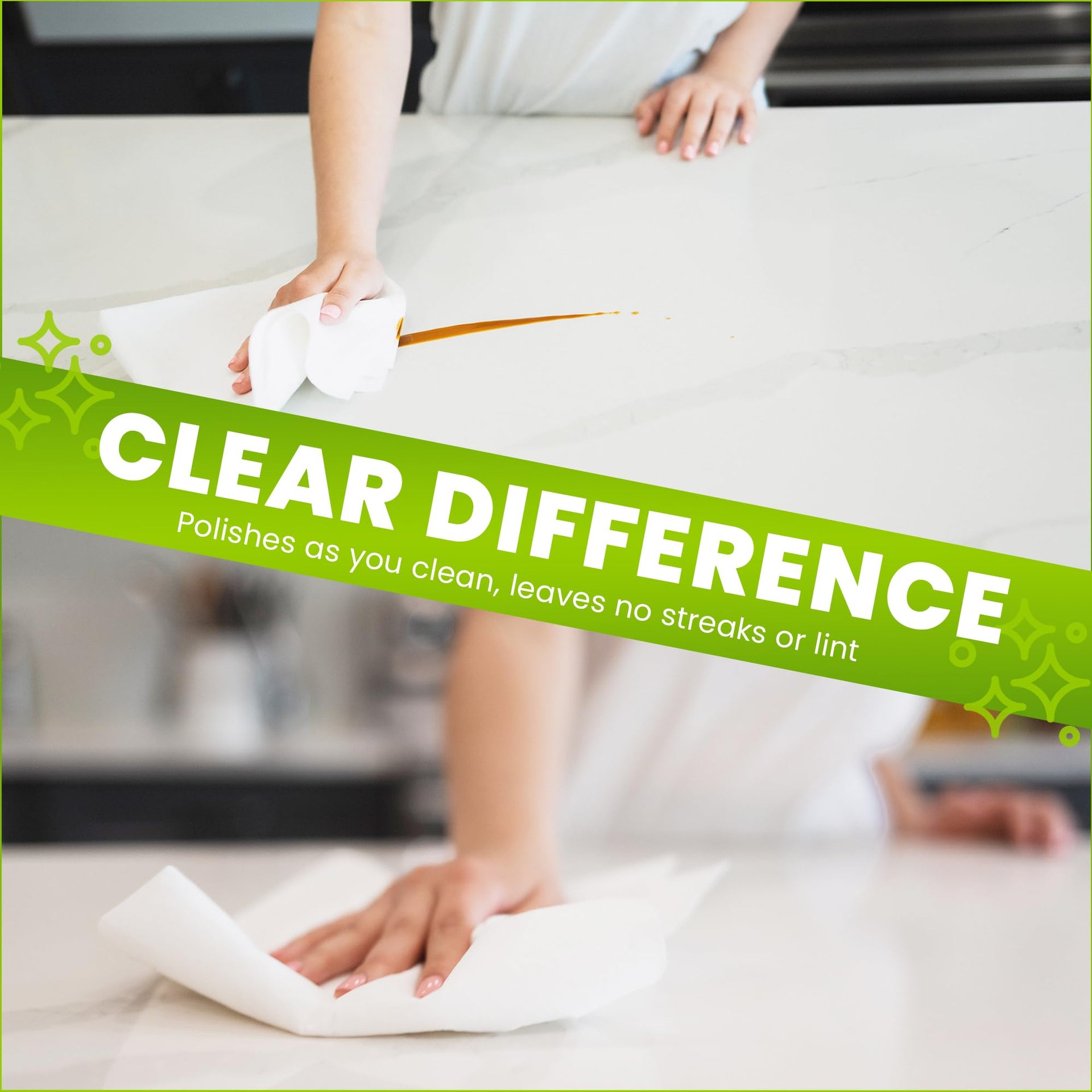 4 Pack Reusable Cleaning Cloths for Streak (4 Count)