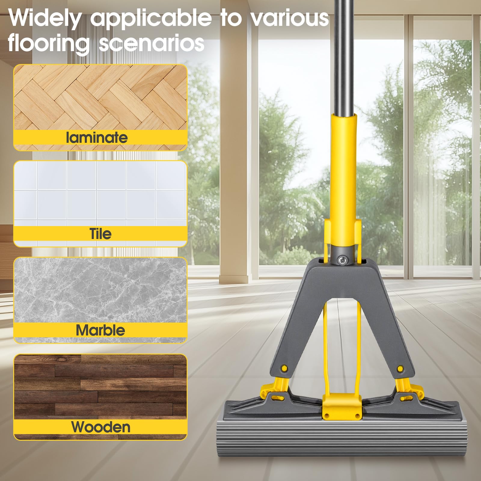 Sponge Mop Masthome Roller Sponge Mop