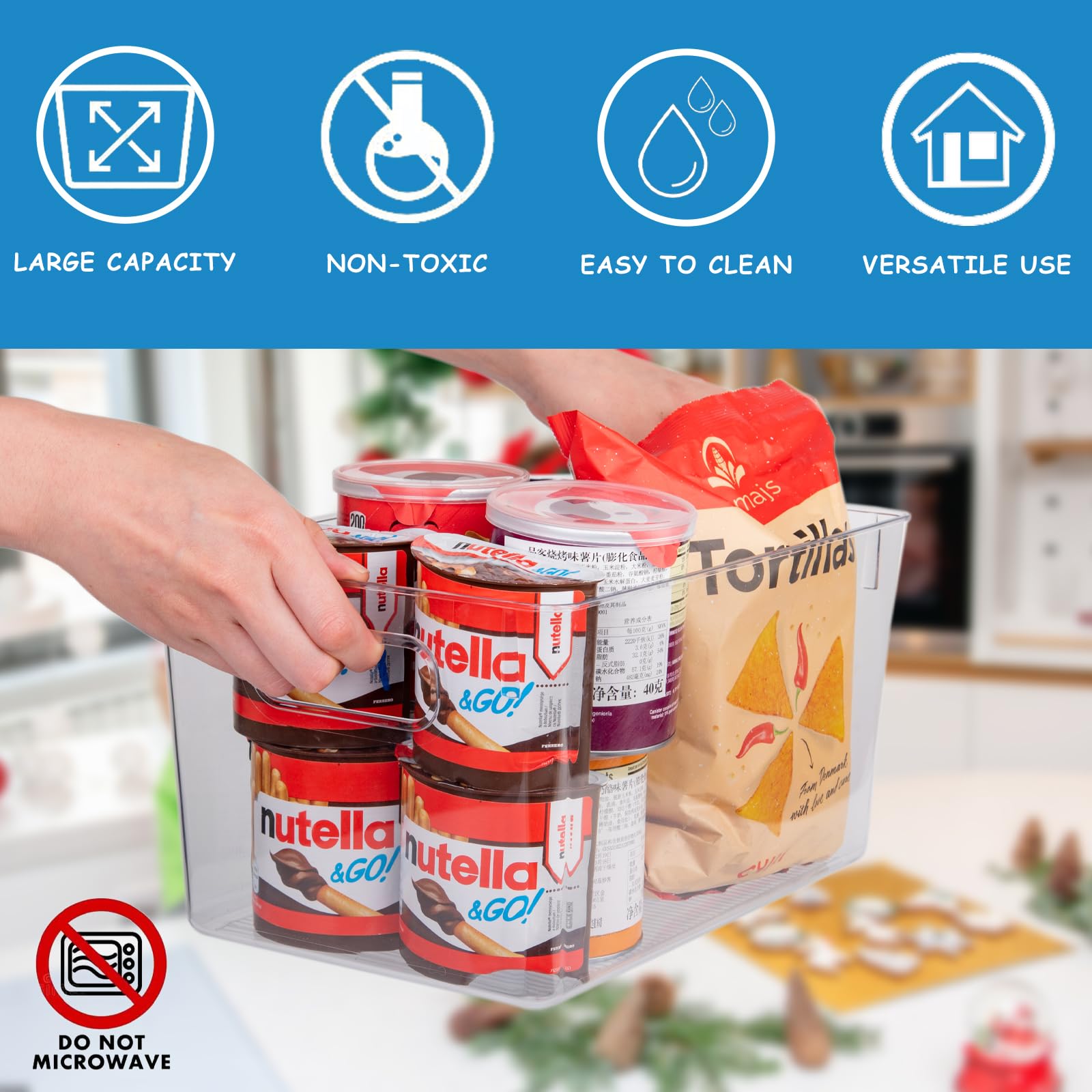 Set of 8 Pantry Organizers and Storage (8 Count)