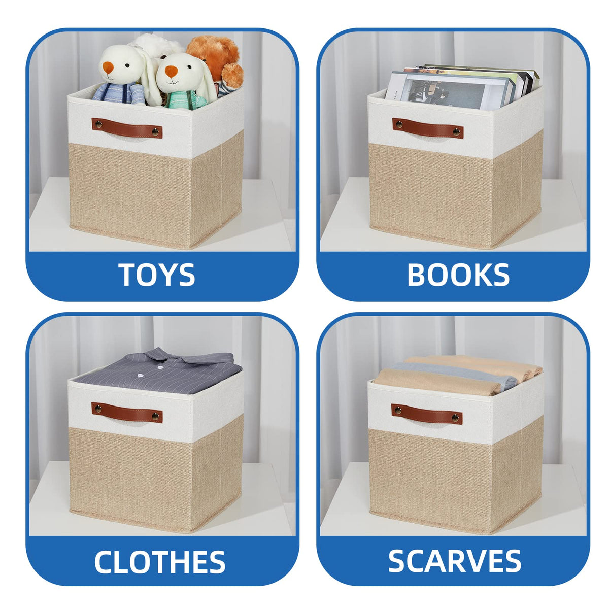 Fabric Storage Cubes Bins