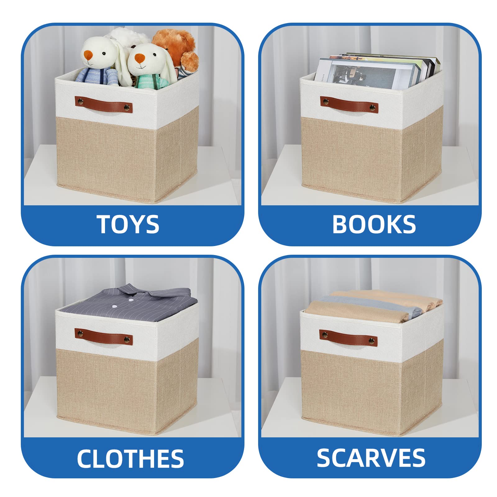 Fabric Storage Cubes Bins