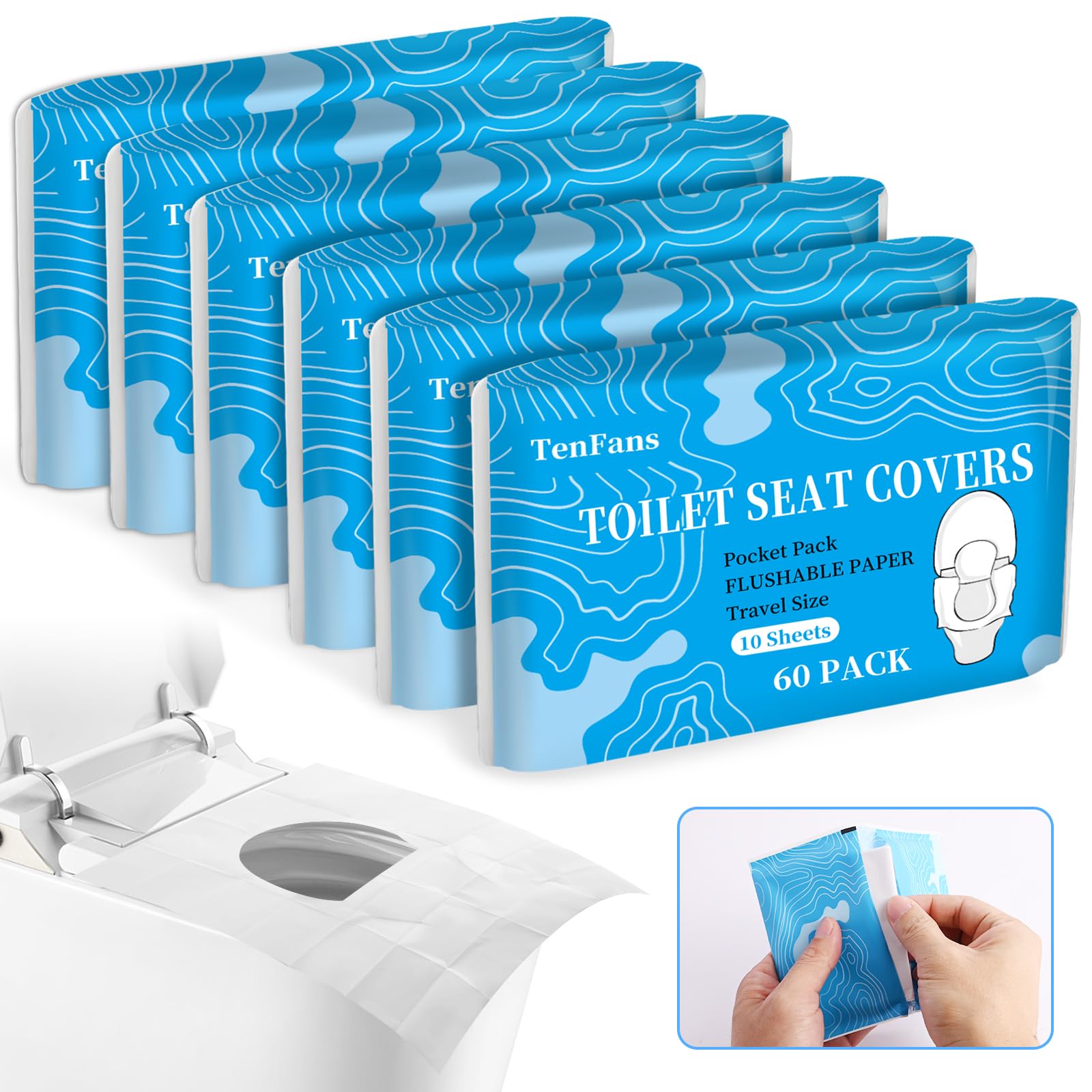Toilet Seat Covers 60 Pack