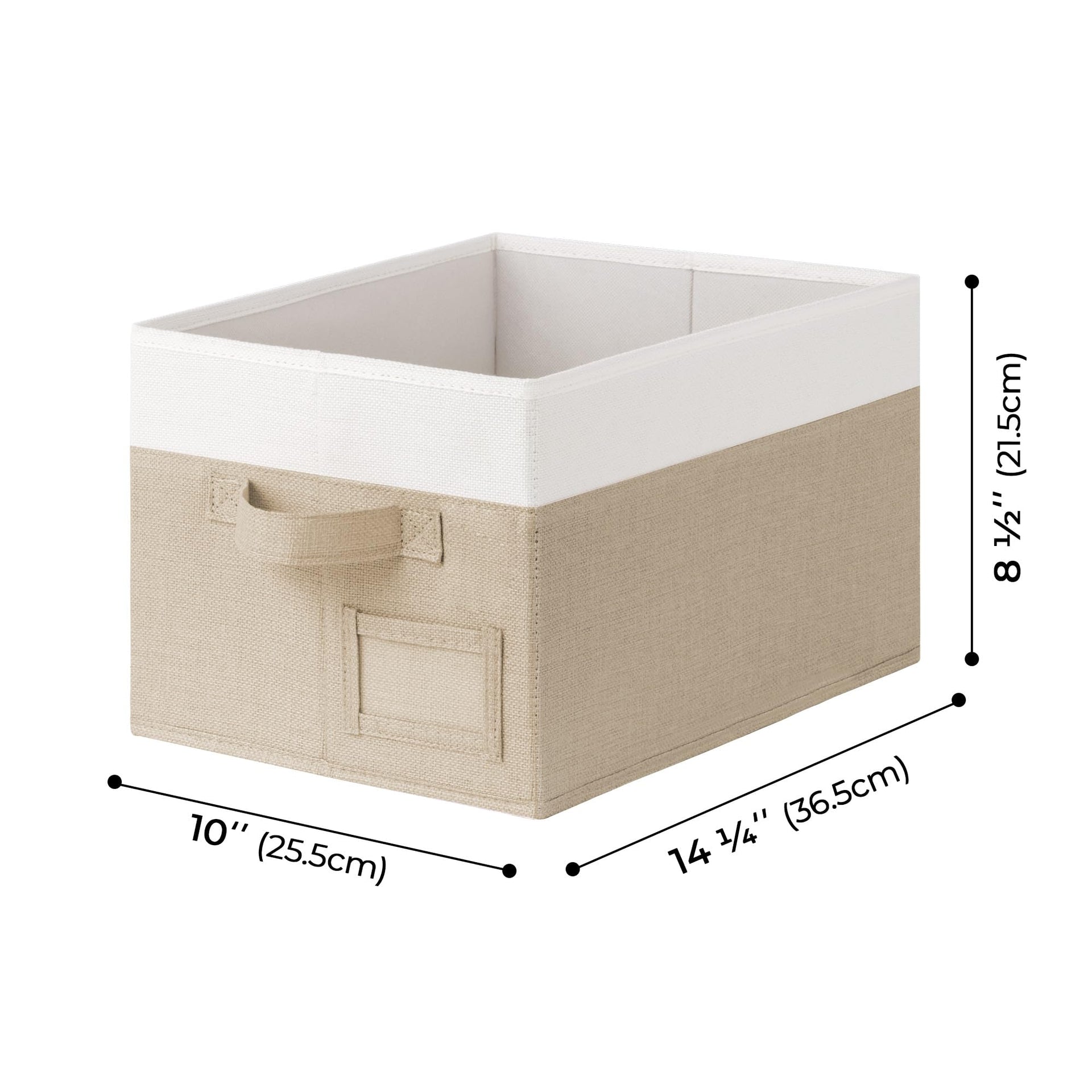 Closet Storage Bins with Label (3 Count)