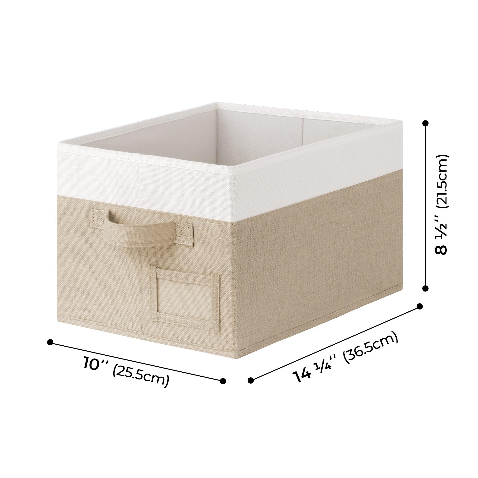 Closet Storage Bins with Label (3 Count)