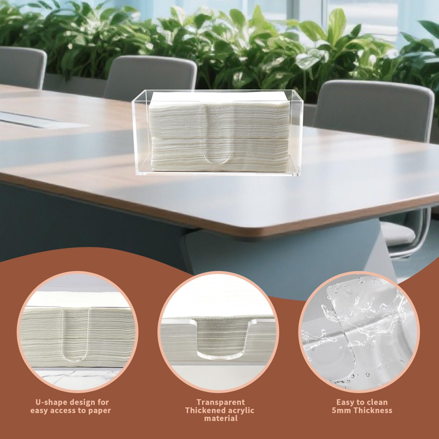 Acrylic Paper Towel Holder (2 Count)