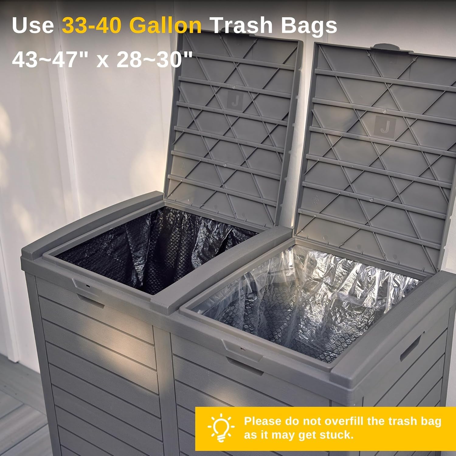 76 Gallon Outdoor Trash Can