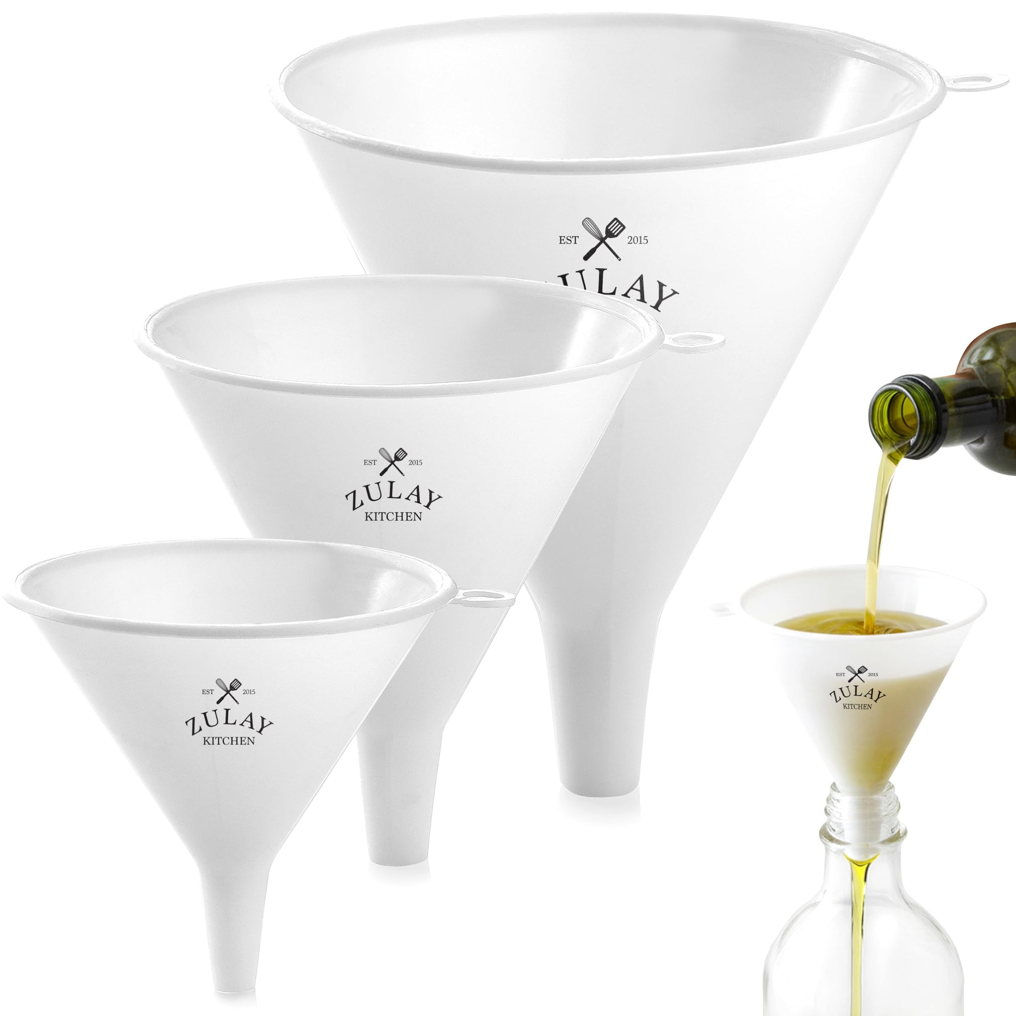 3 Piece Plastic Funnel Set (3 Count)