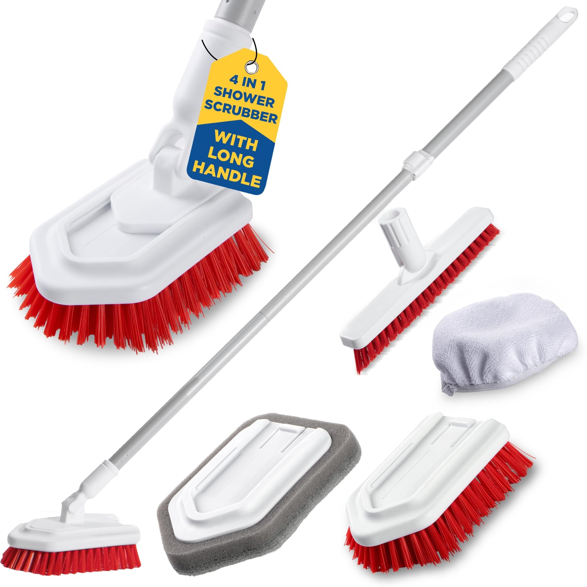 Shower Scrubber with Long Handle