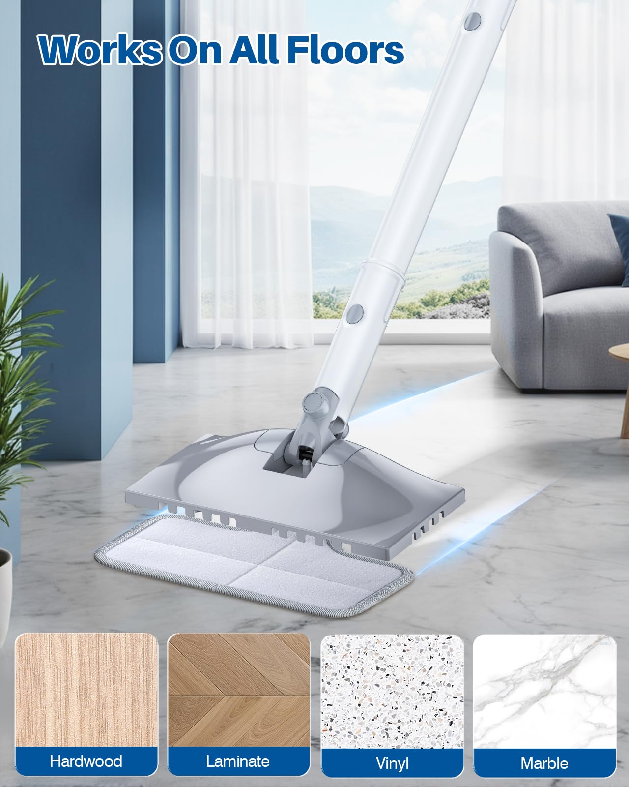 6 Pack Steam Mop Replacement Pads for Multi