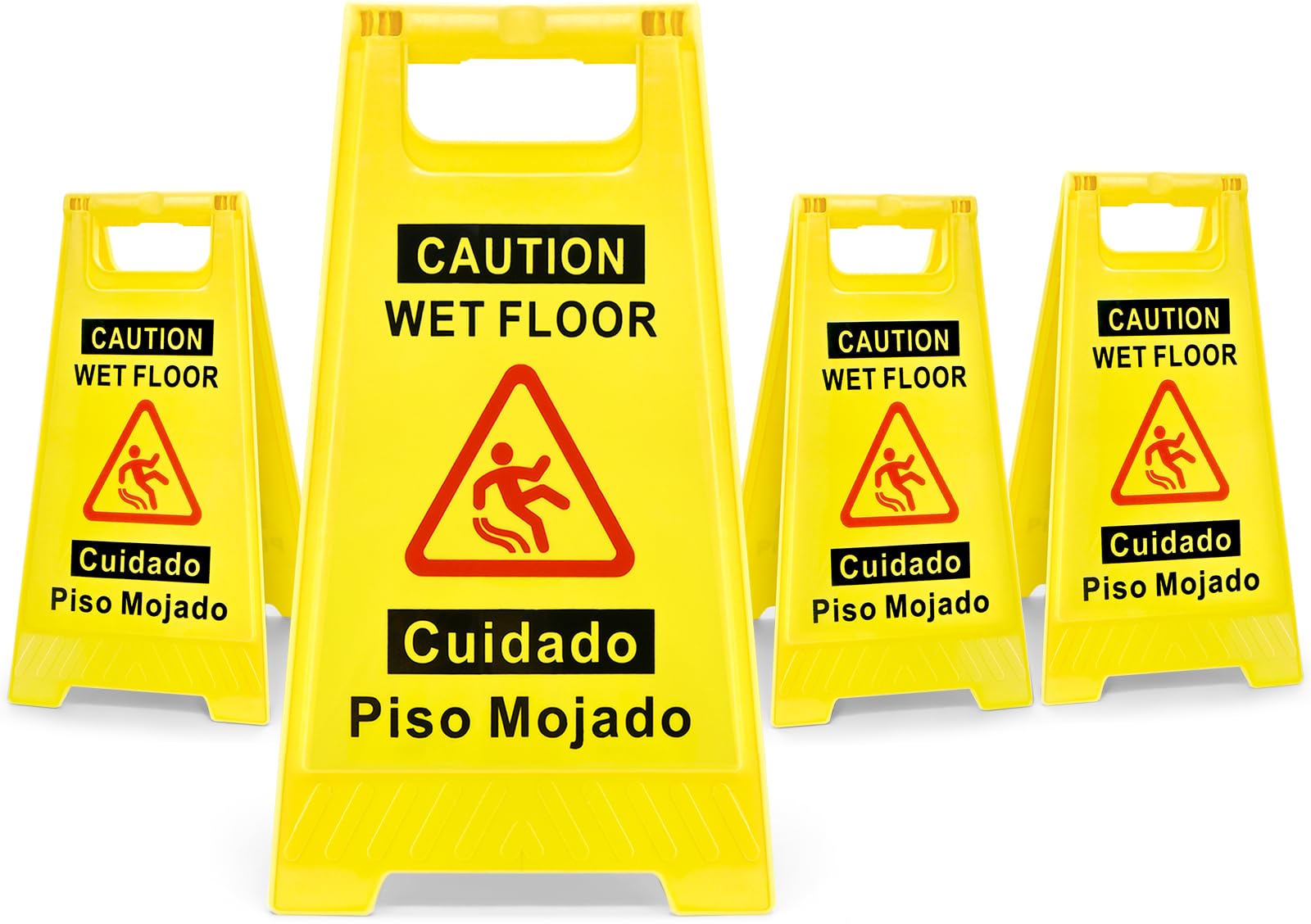 4 Pack Caution Wet Floor Sign (4 Count)