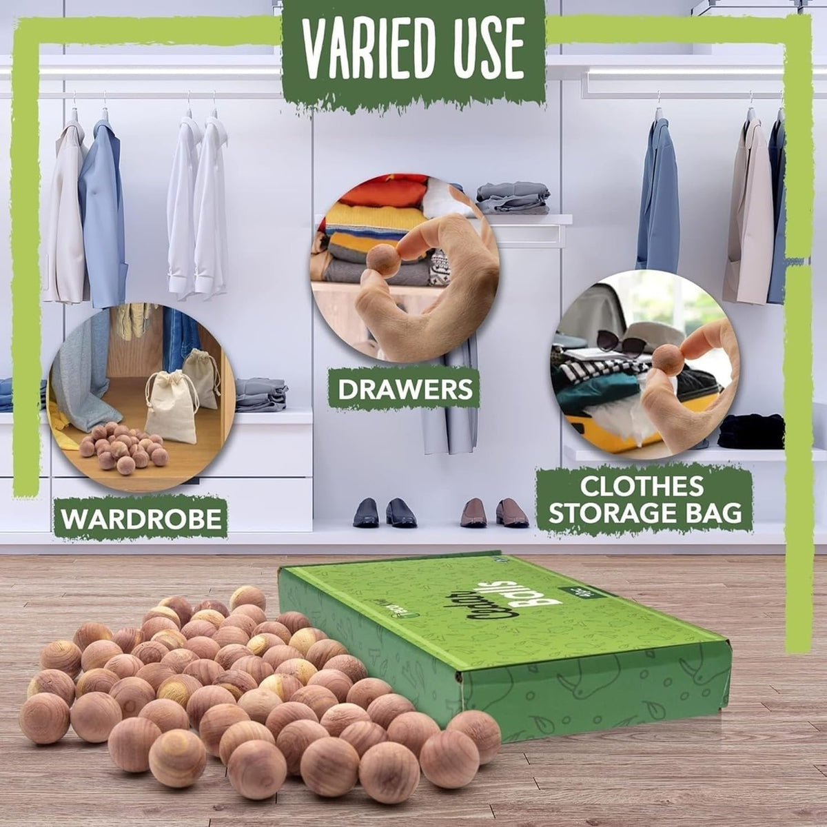 Cedar Balls for Clothes Storage (40 Count)
