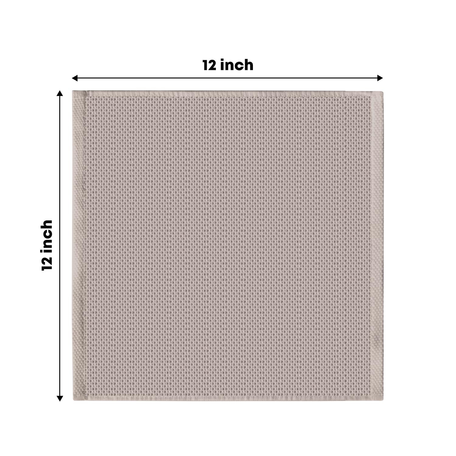 100% Cotton Brown Waffle Weave Kitchen Dish Cloths (6 Count)