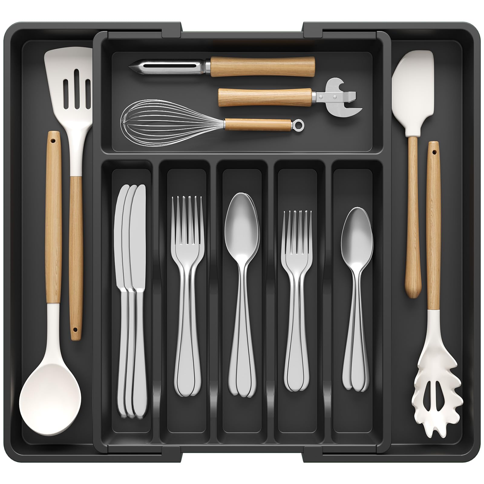 Extra Large Silverware Drawer Organizer