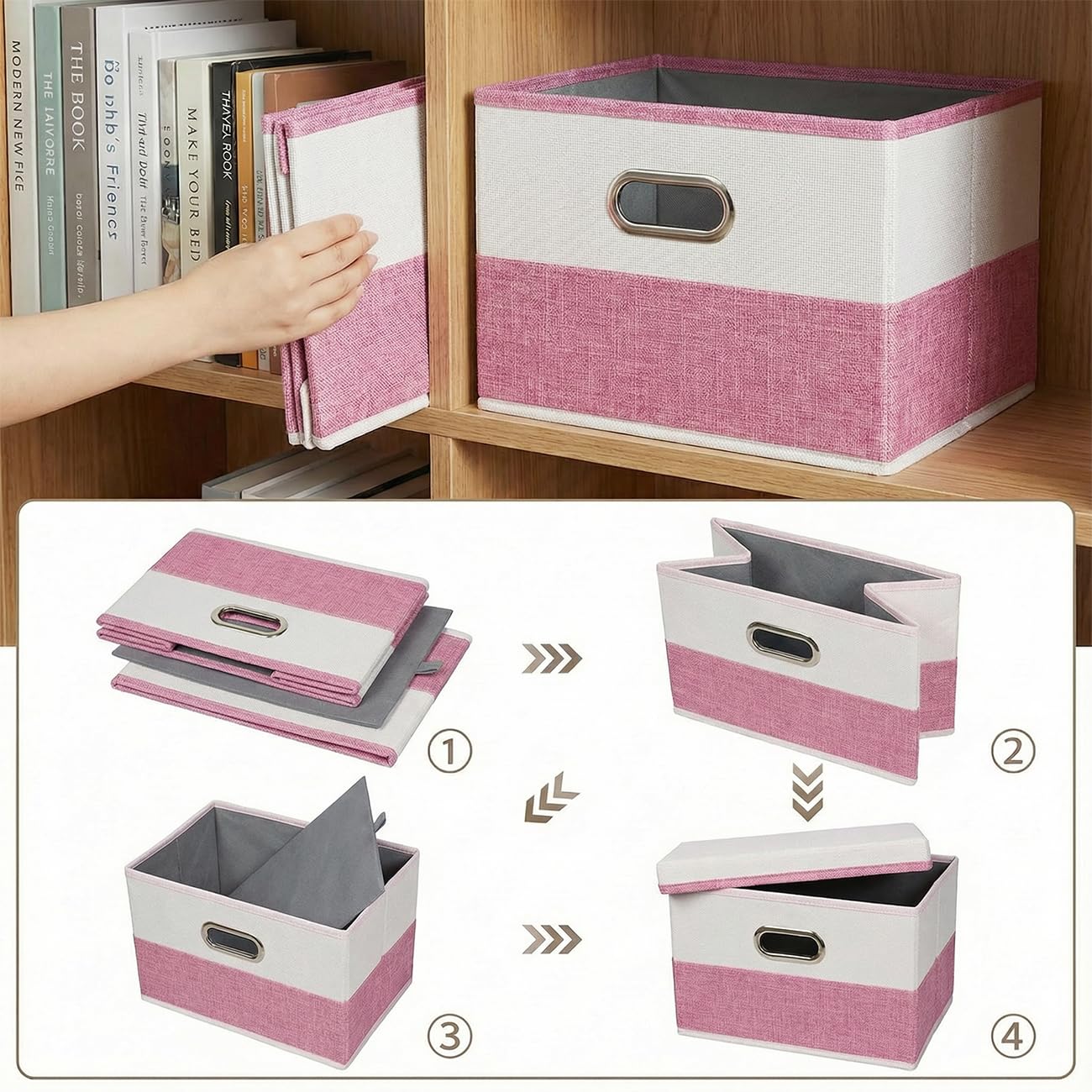 Storage Bins with Lids [3 (3 Count)