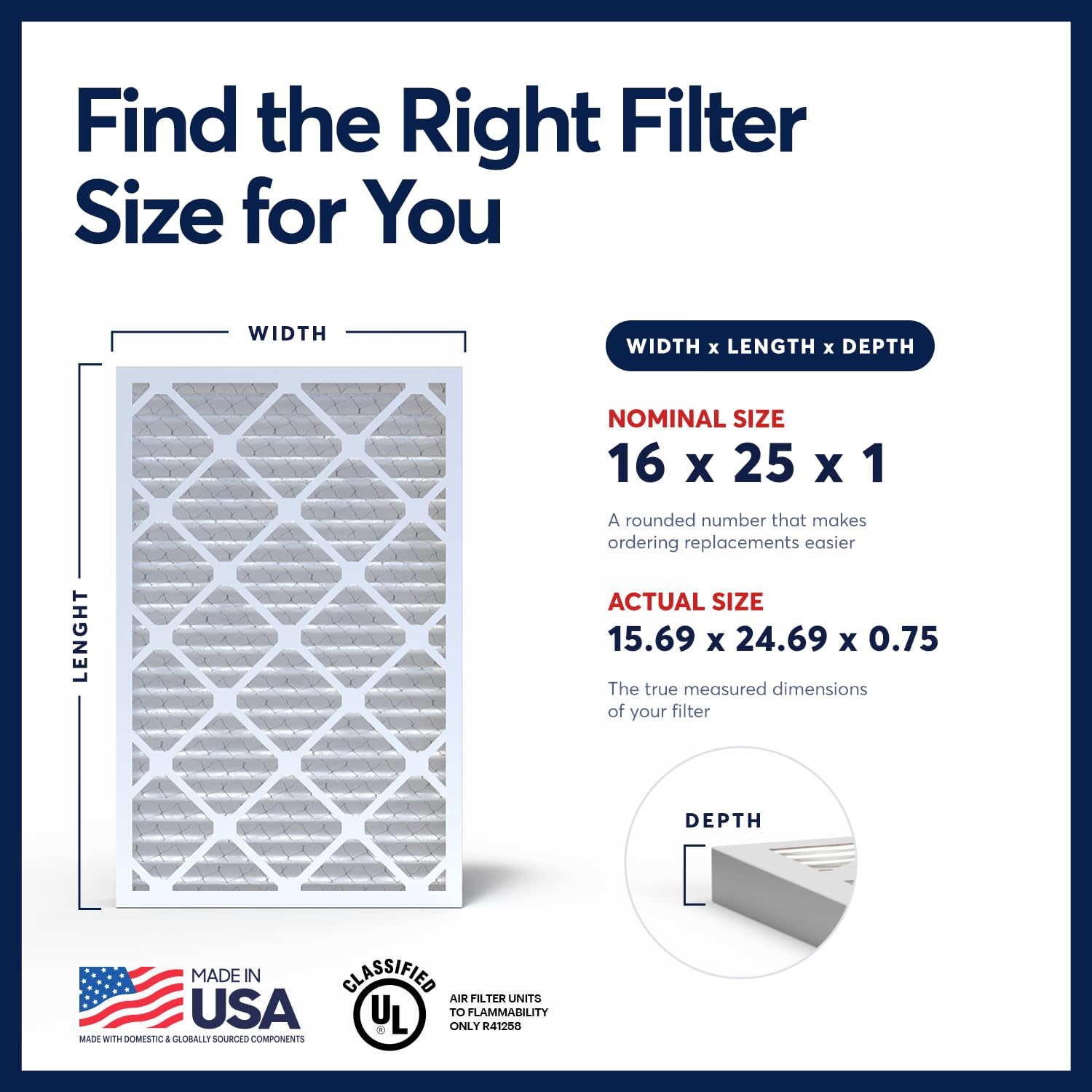 TruFilter 16x25x1 Air Filter MERV 13 AC Filter (4 Count)