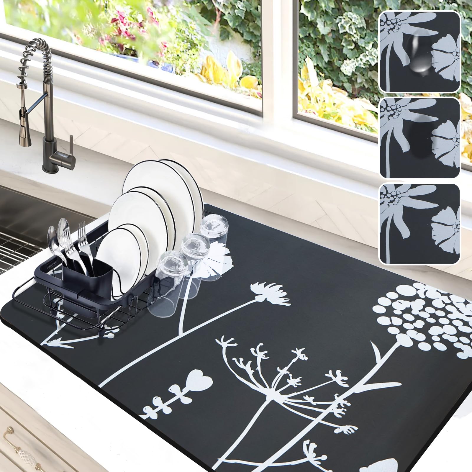 Dish Drying Mat for Kitchen Counter
