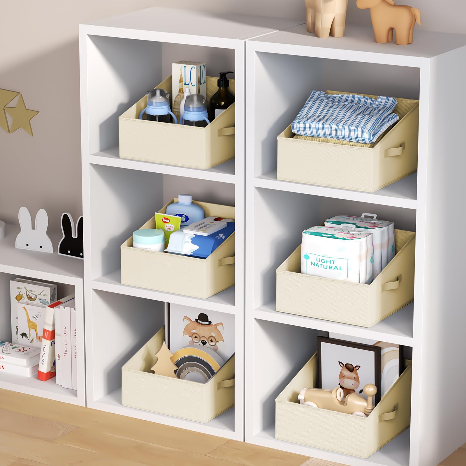 Closet Storage Bins 8 Pack (8 Count)