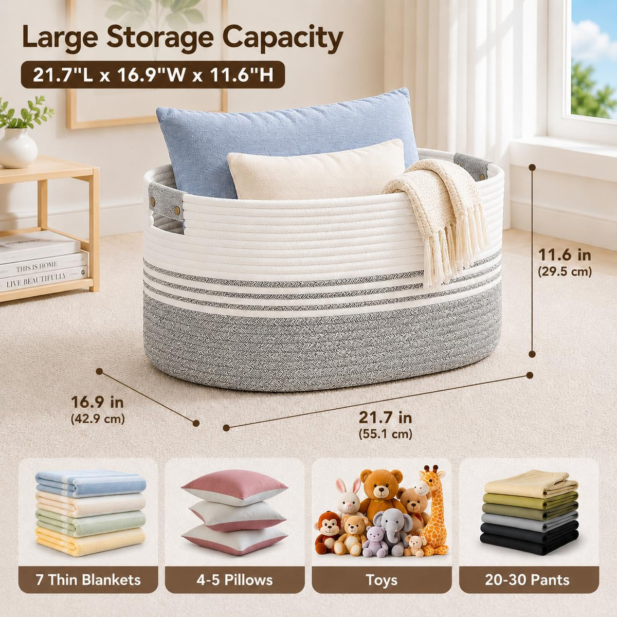 Laundry Hamper with Handles